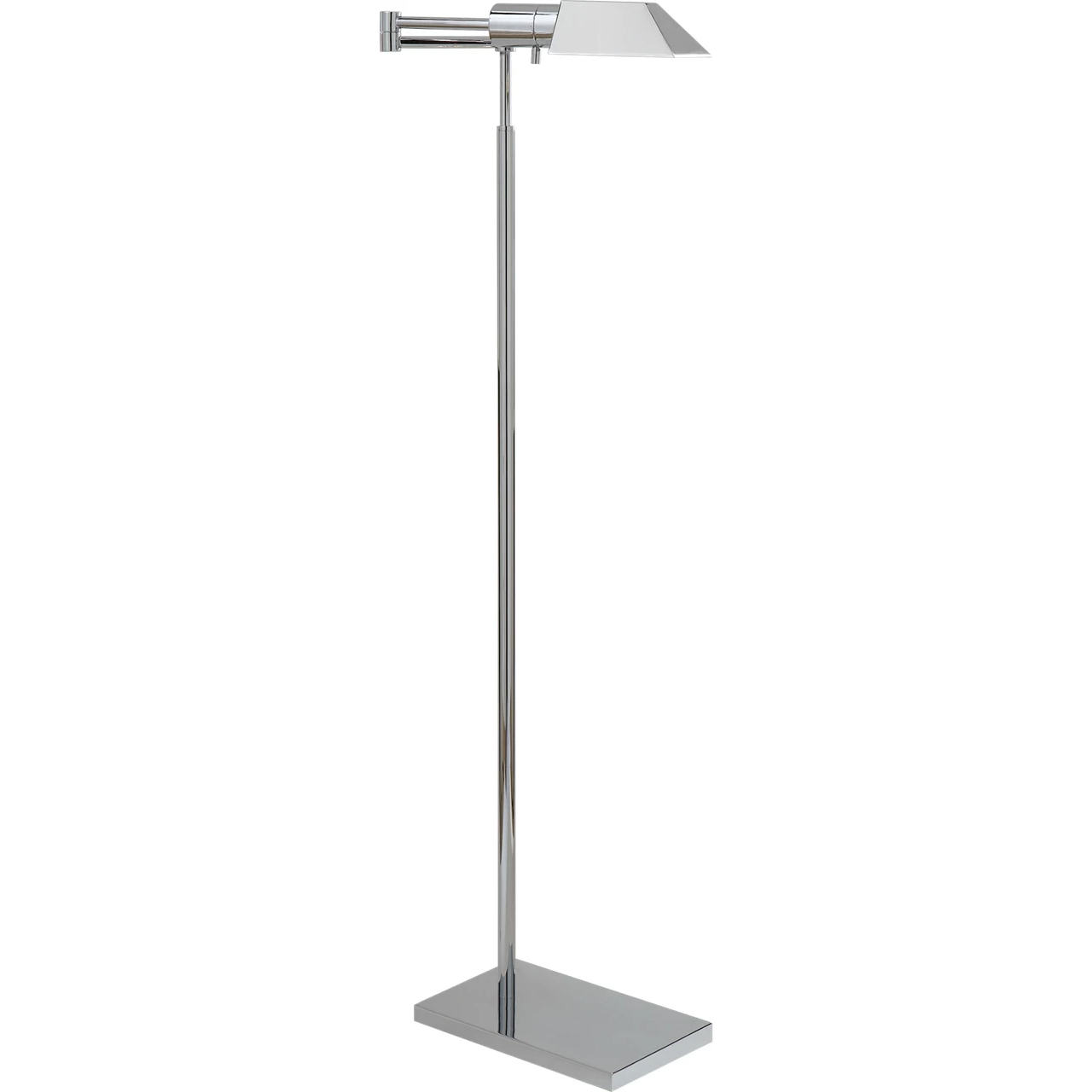 Studio 43 inch 40 watt Polished Nickel Swing Arm Floor Lamp Portable Light