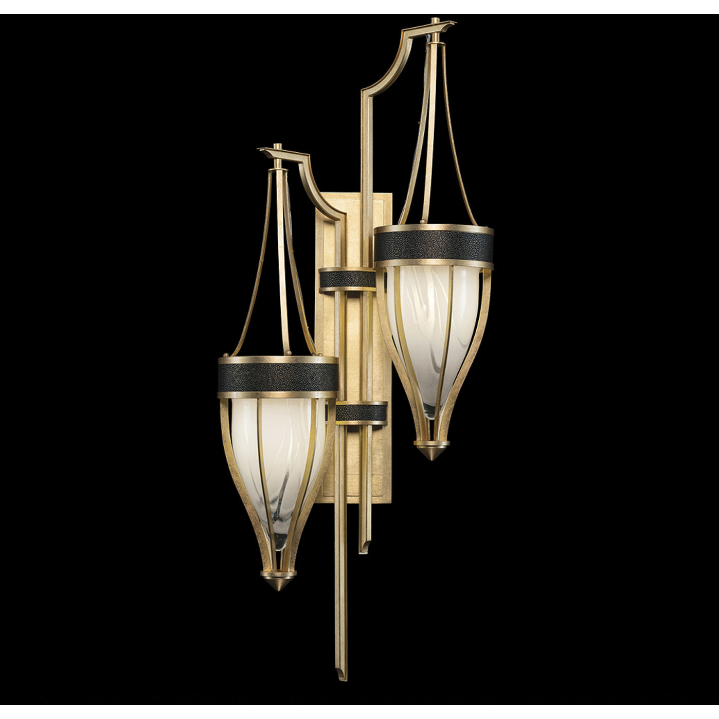 Mirage 2 Light 17.25 inch Gold Sconce Wall Light