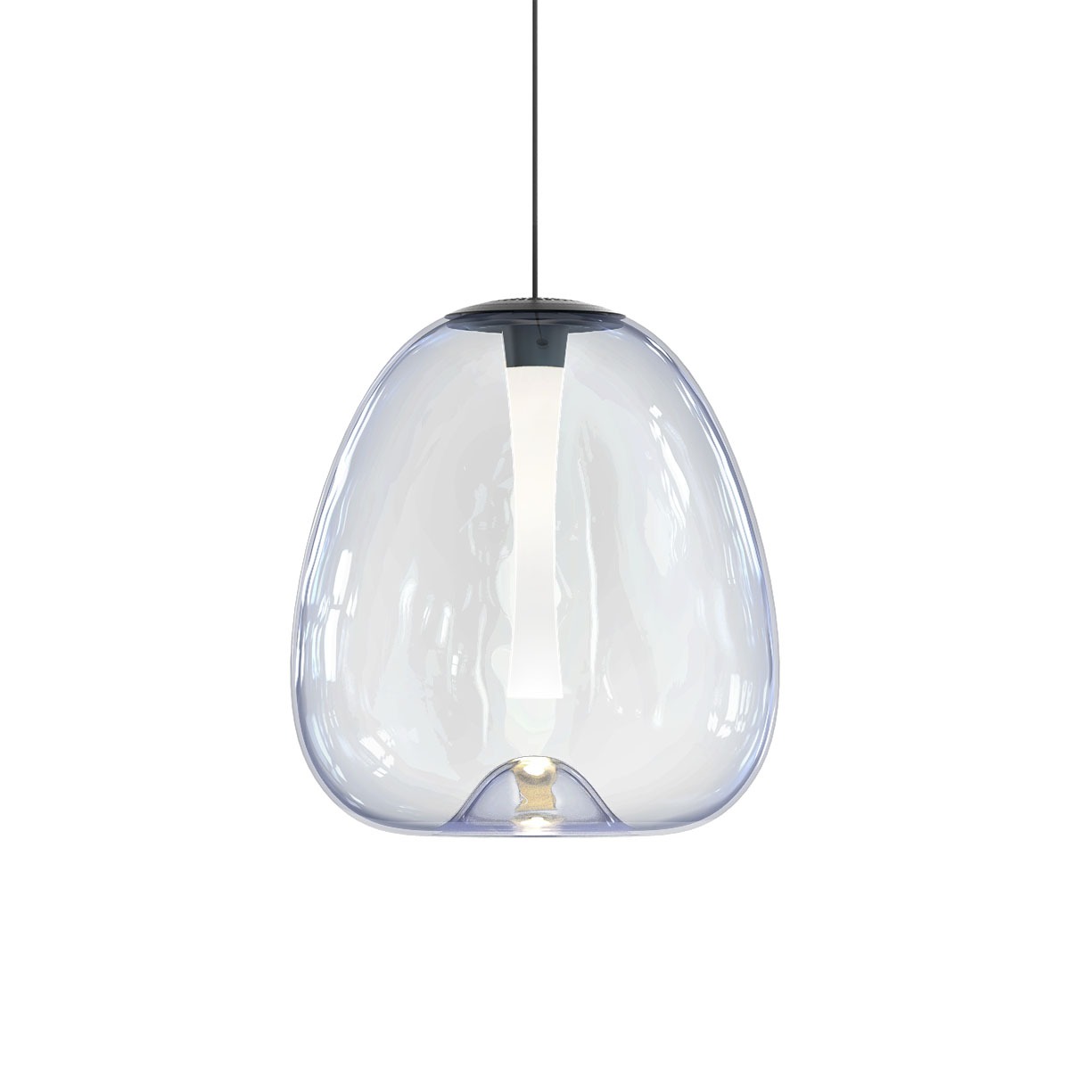 Mela LED 10.25 inch Satin Black Pendant Ceiling Light