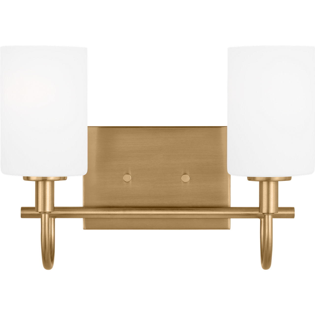 Oak Moore 2 Light 13.88 inch Satin Brass Bath Vanity Wall Light