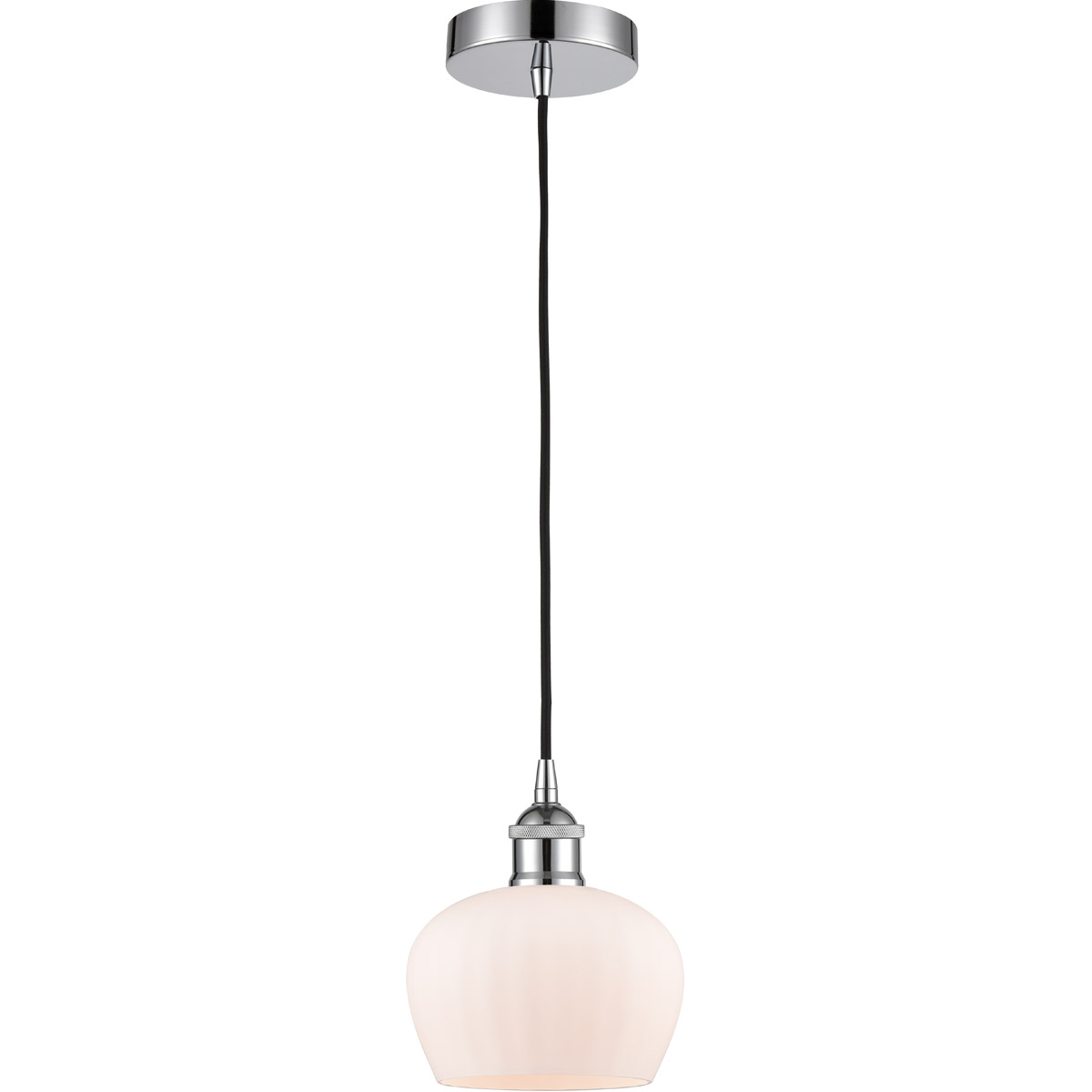 Edison Fenton LED 7 inch Polished Chrome Mini Pendant Ceiling Light