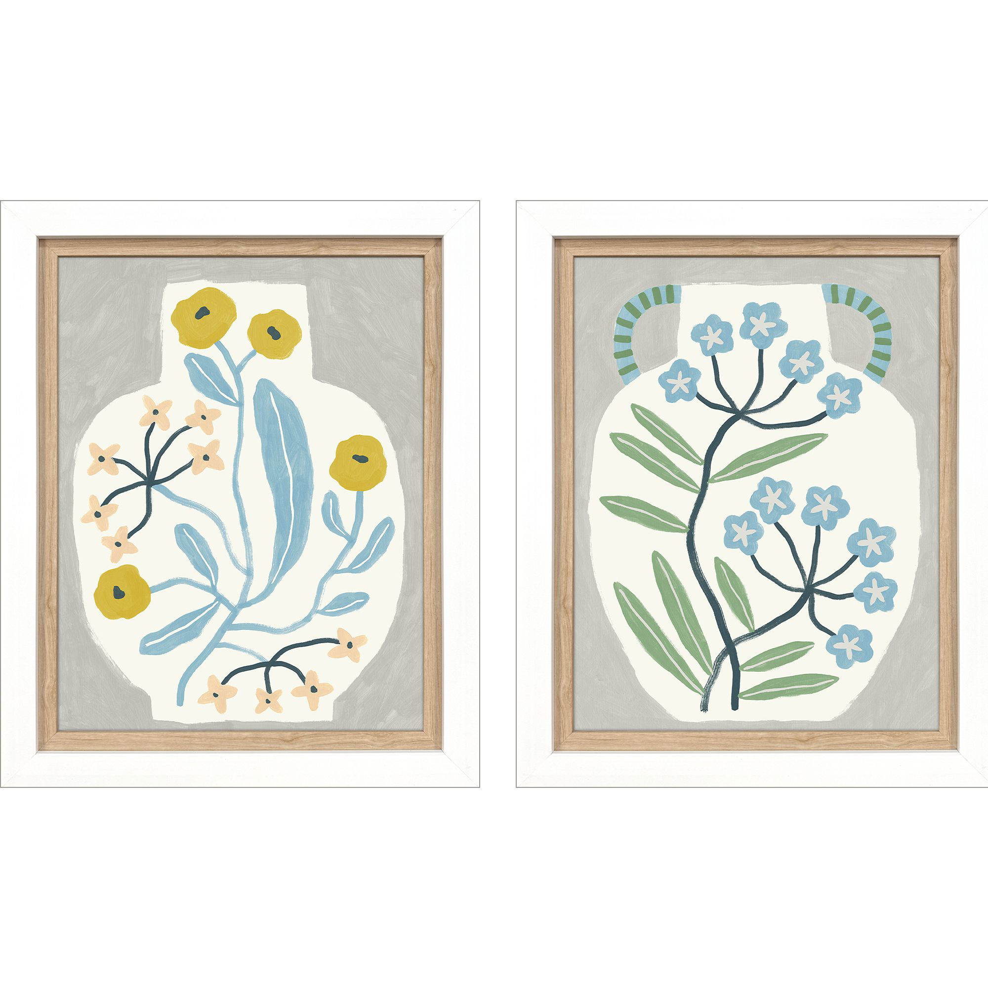 Arranged Joy II Multi and Green and Orange and Blue Framed Art, Propac