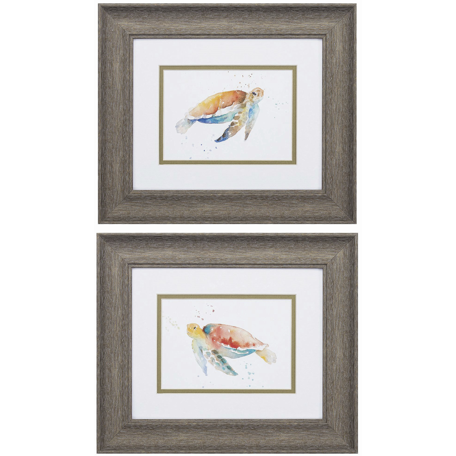 Waterside Yellow and Red and Teal Framed Art, Propac