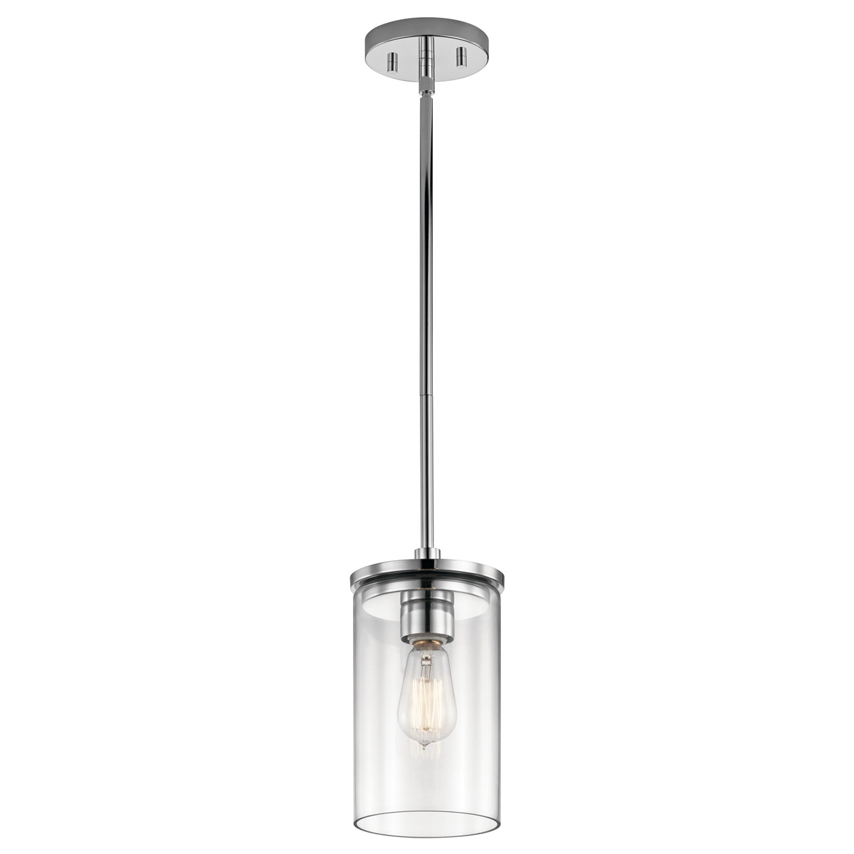 Crosby 1 Light 6 inch Chrome Mini Pendant Ceiling Light