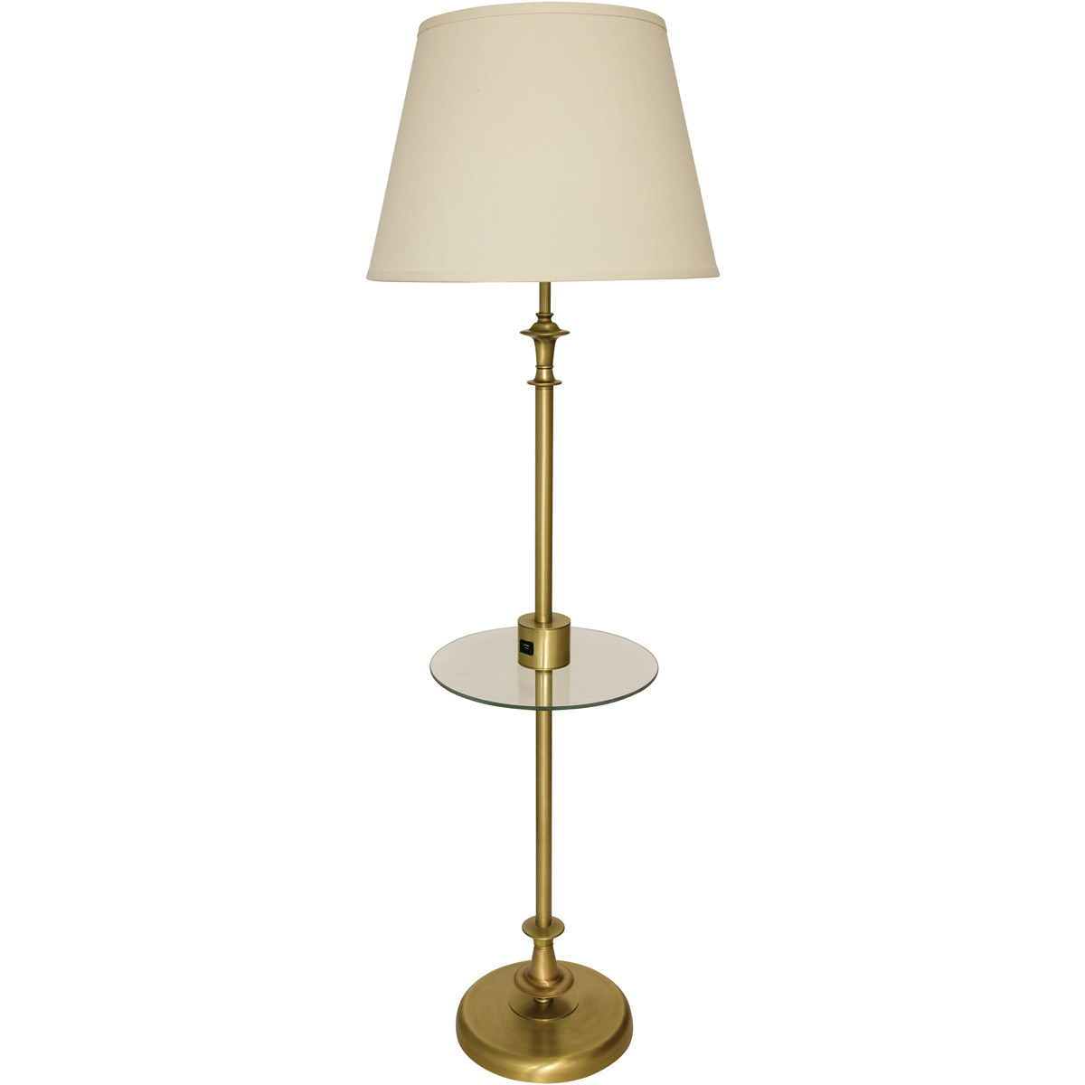House of Troy RA302 AB Randolph 57 inch 100 watt Antique Brass Floor Lamp Portable Light