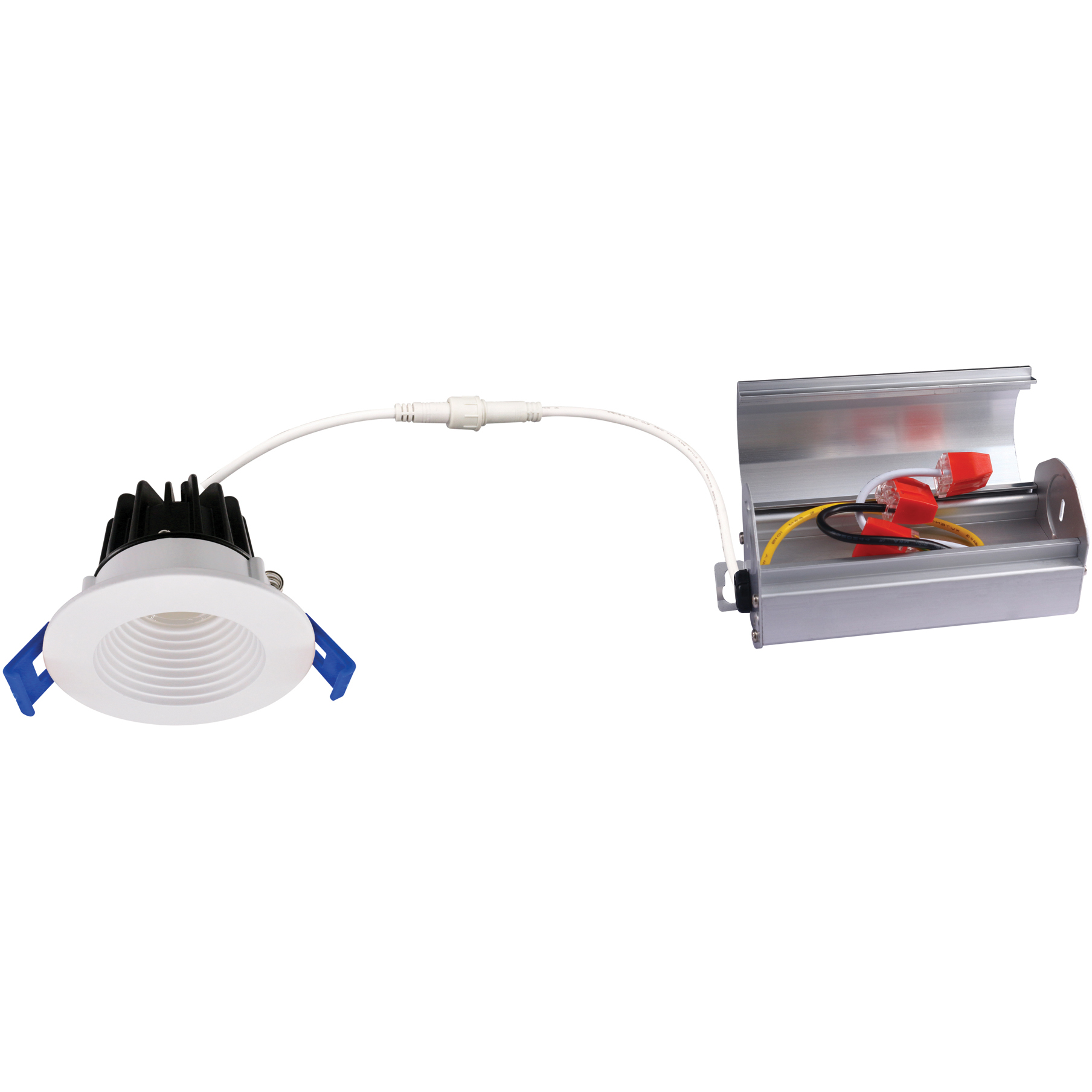 EnviroLite Integrated LED White Can Free Remodel Baffle Kit in 3000K