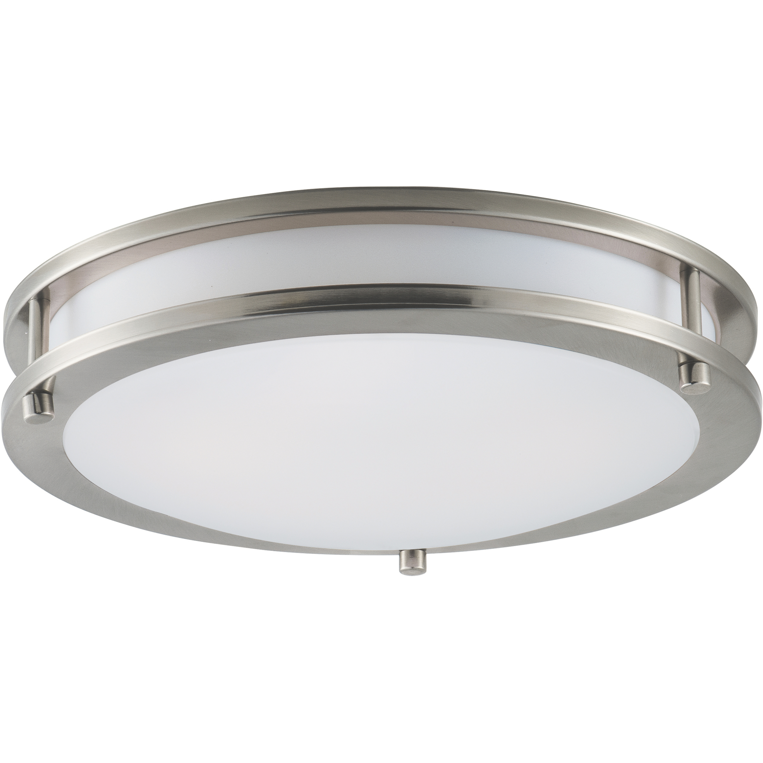 Linear LED 12 inch Satin Nickel Flush Mount Ceiling Light