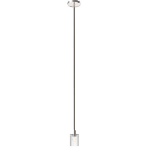 Salita 1 Light 3.13 inch Polished Nickel Mini Pendant Ceiling Light in Ribbed Crystal