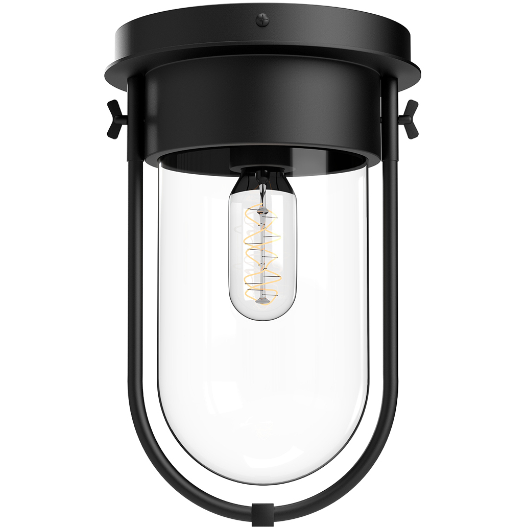 Alora Mood Cyrus 1 Light 7.5 inch Matte Black Flush Mount Ceiling Light
