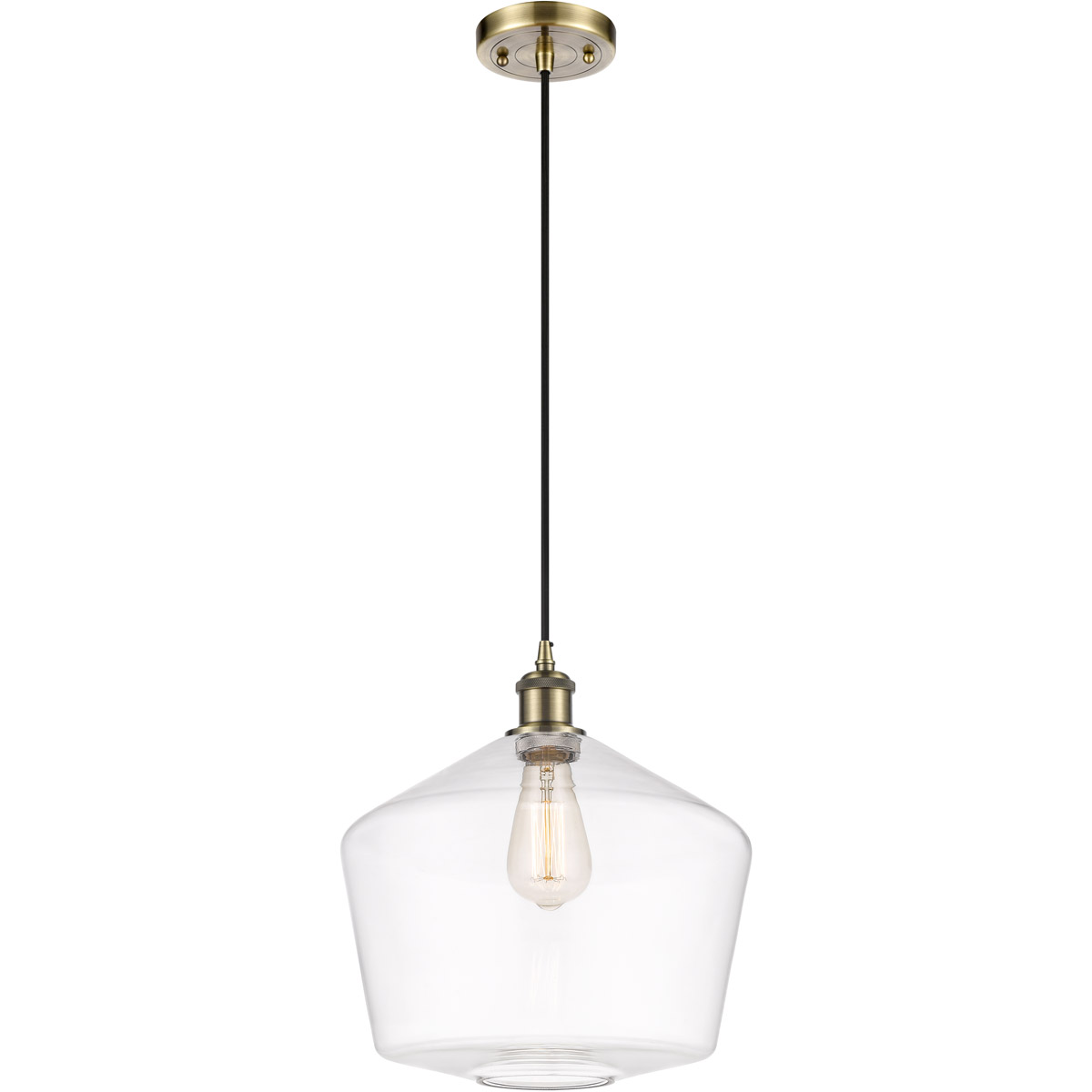 Ballston Cindyrella 1 Light 12 inch Antique Brass Mini Pendant Ceiling Light