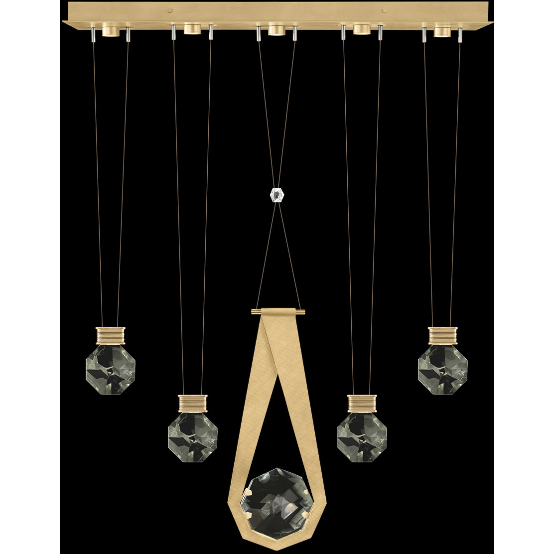 Aria 10 Light 43 inch Gold Pendant Ceiling Light