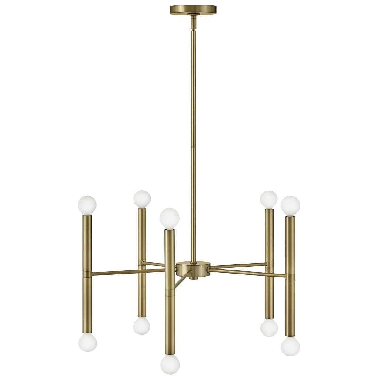 Millie LED 24 inch Lacquered Brass Chandelier Ceiling Light