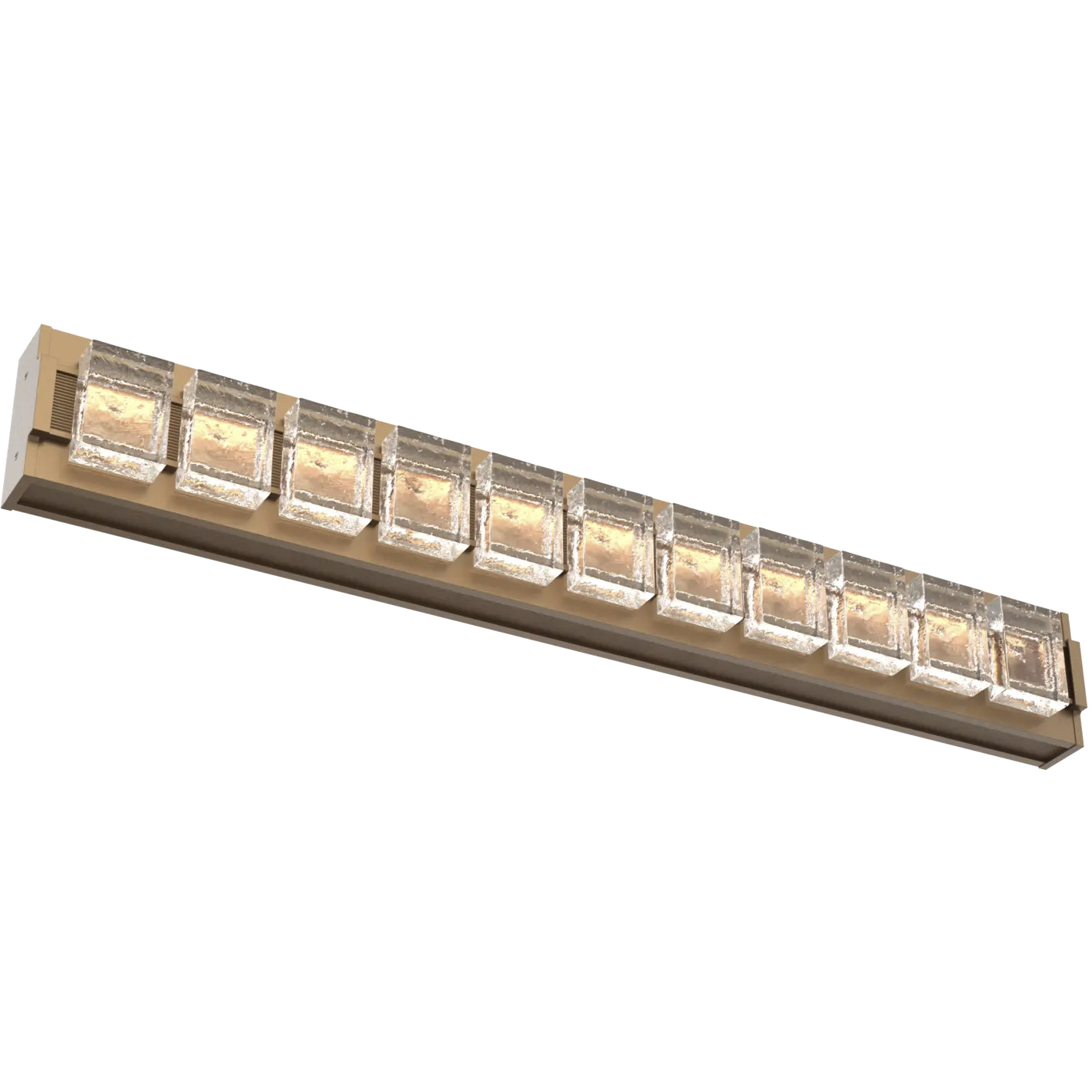 Tessera LED 38 inch Novel Brass with Nutmeg Vanity Light Wall Light