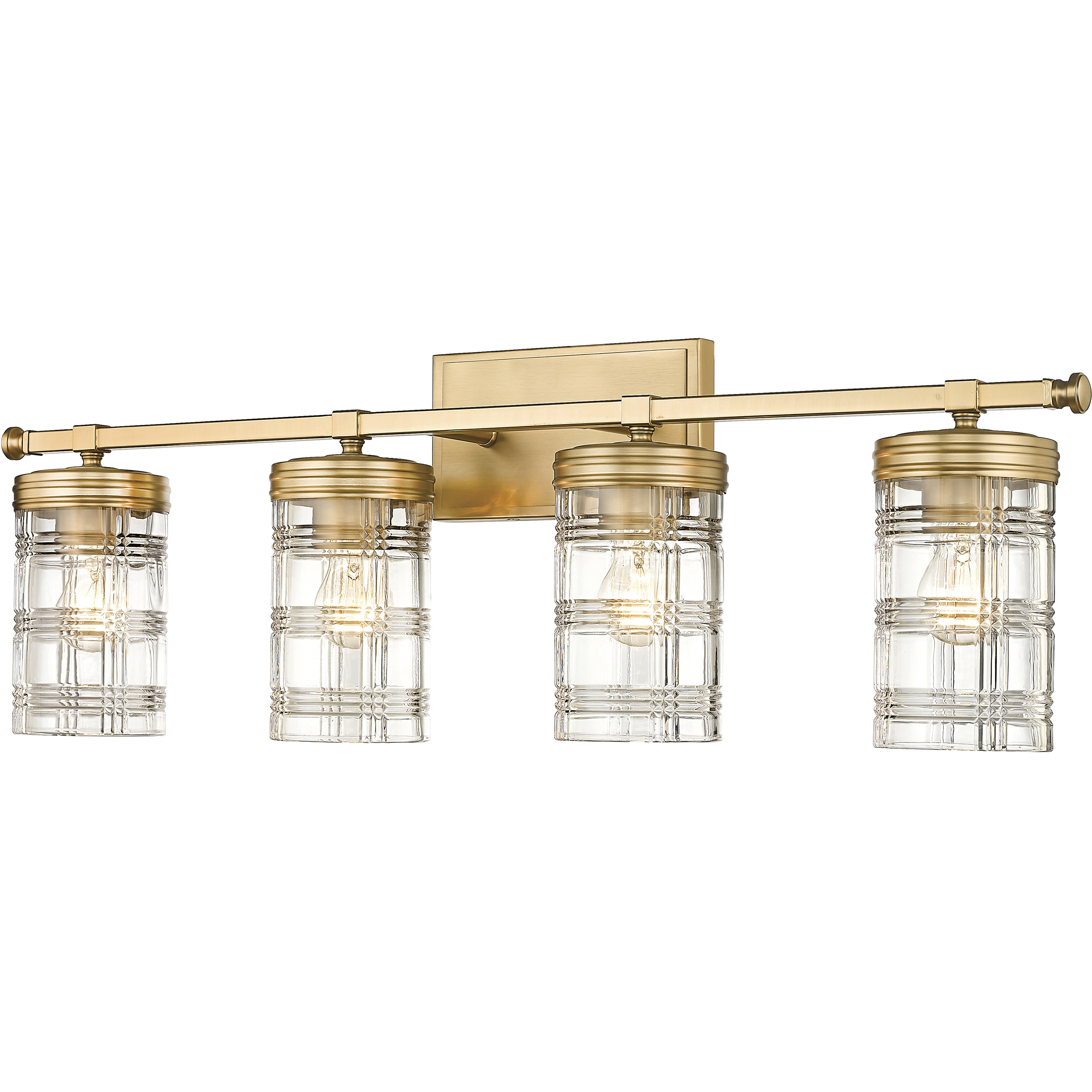 Archer 4 Light 32.75 inch Heirloom Gold Vanity Wall Light in Heritage Gold