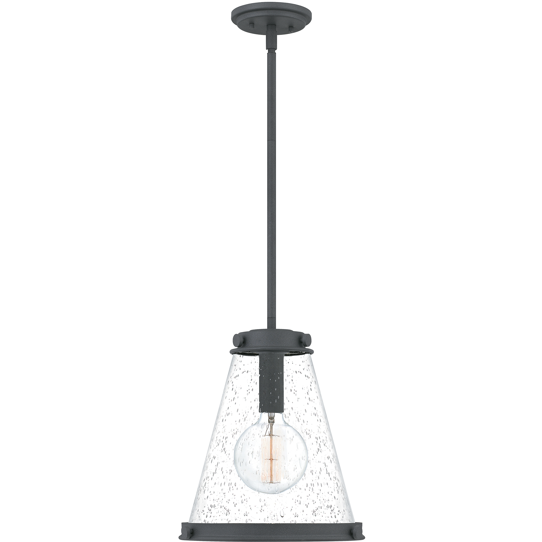 Bristol 1 Light 13 inch Mottled Black Mini Pendant Ceiling Light
