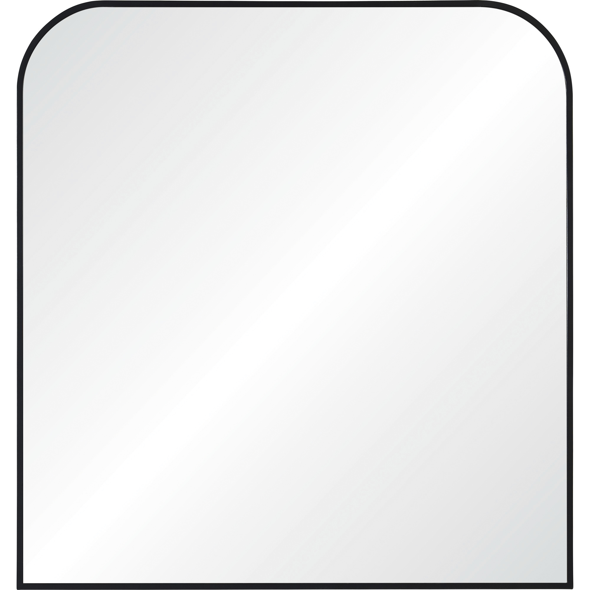 Luka 40 X 38 inch Black Wall Mirror