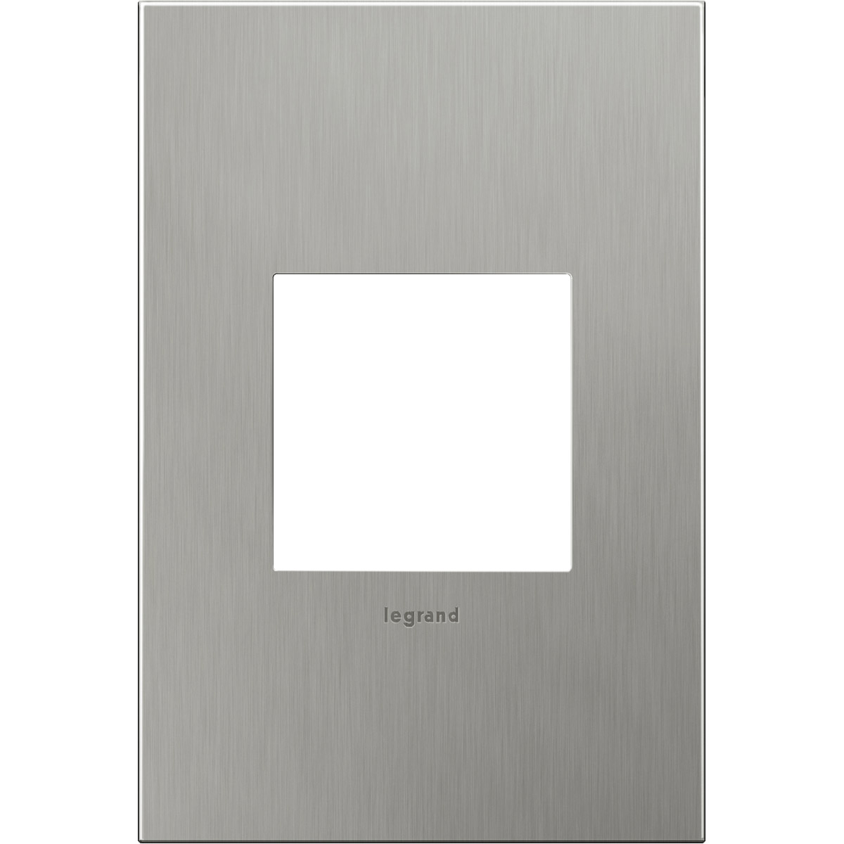 Legrand AWC1G2BS4 Adorne Brushed Stainless Steel Wall Plate, 1Gang
