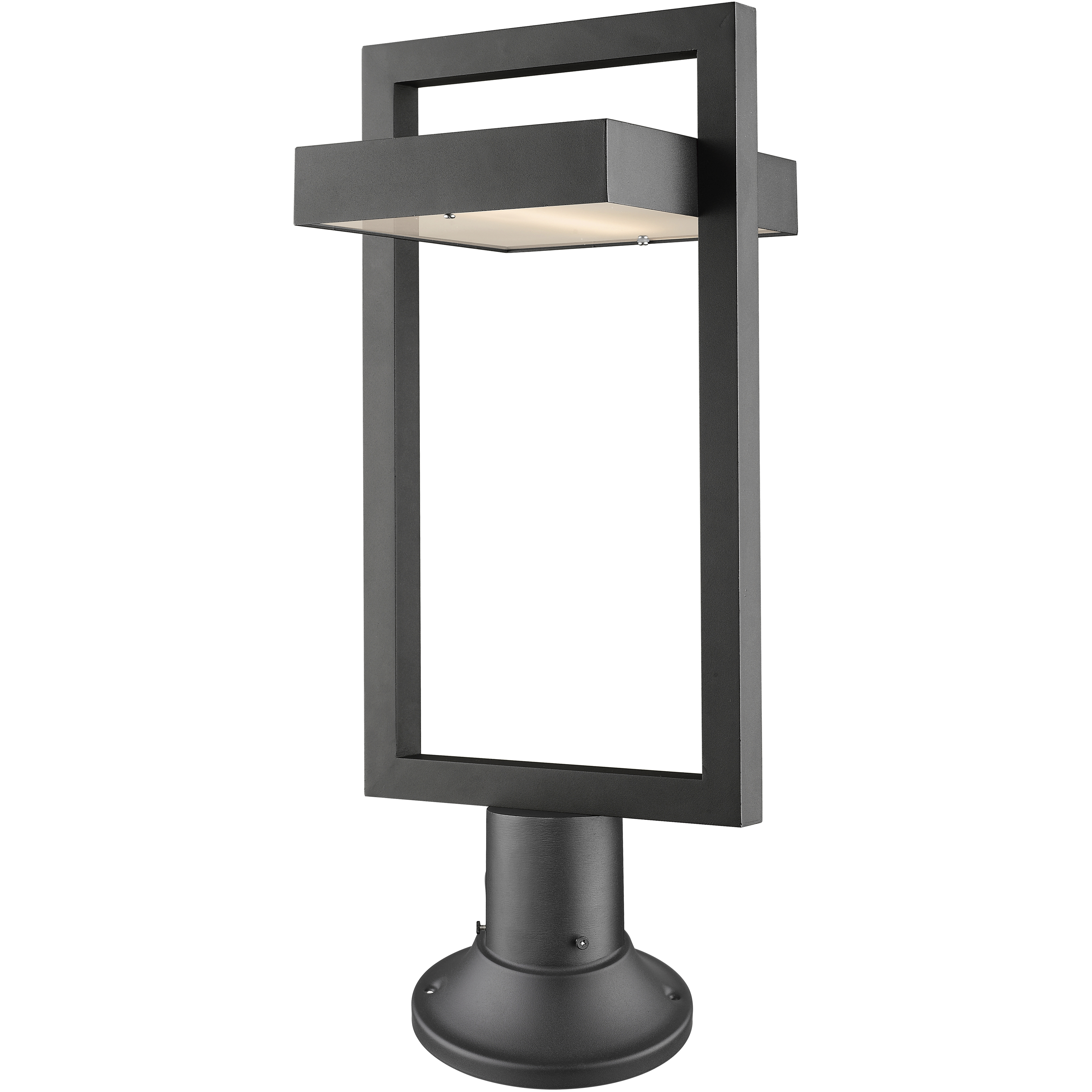 Luttrel LED 23.75 inch Black Outdoor Pier Mounted Fixture
