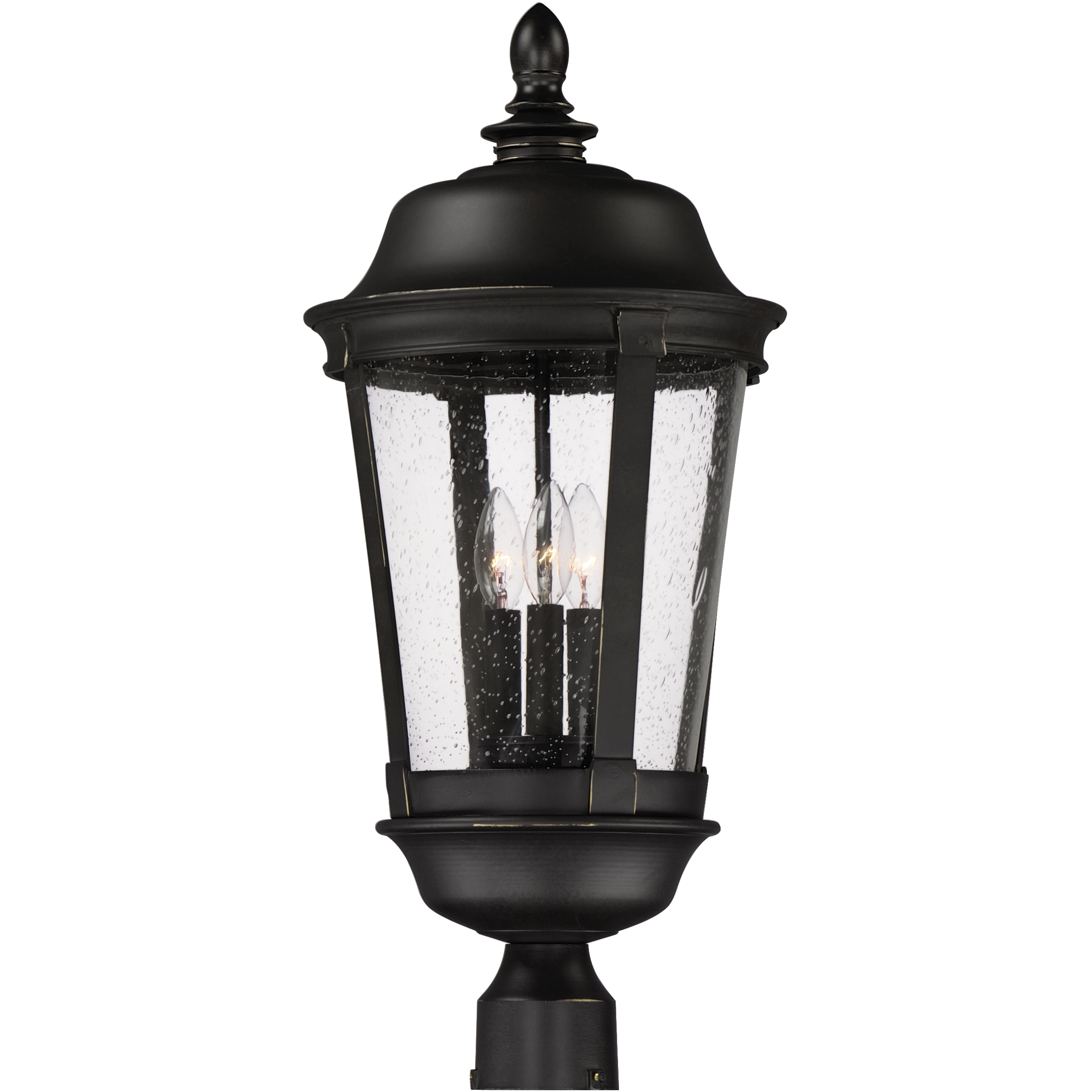 Dover DC 3 Light 25.5 inch Bronze Outdoor Pole/Post Mount