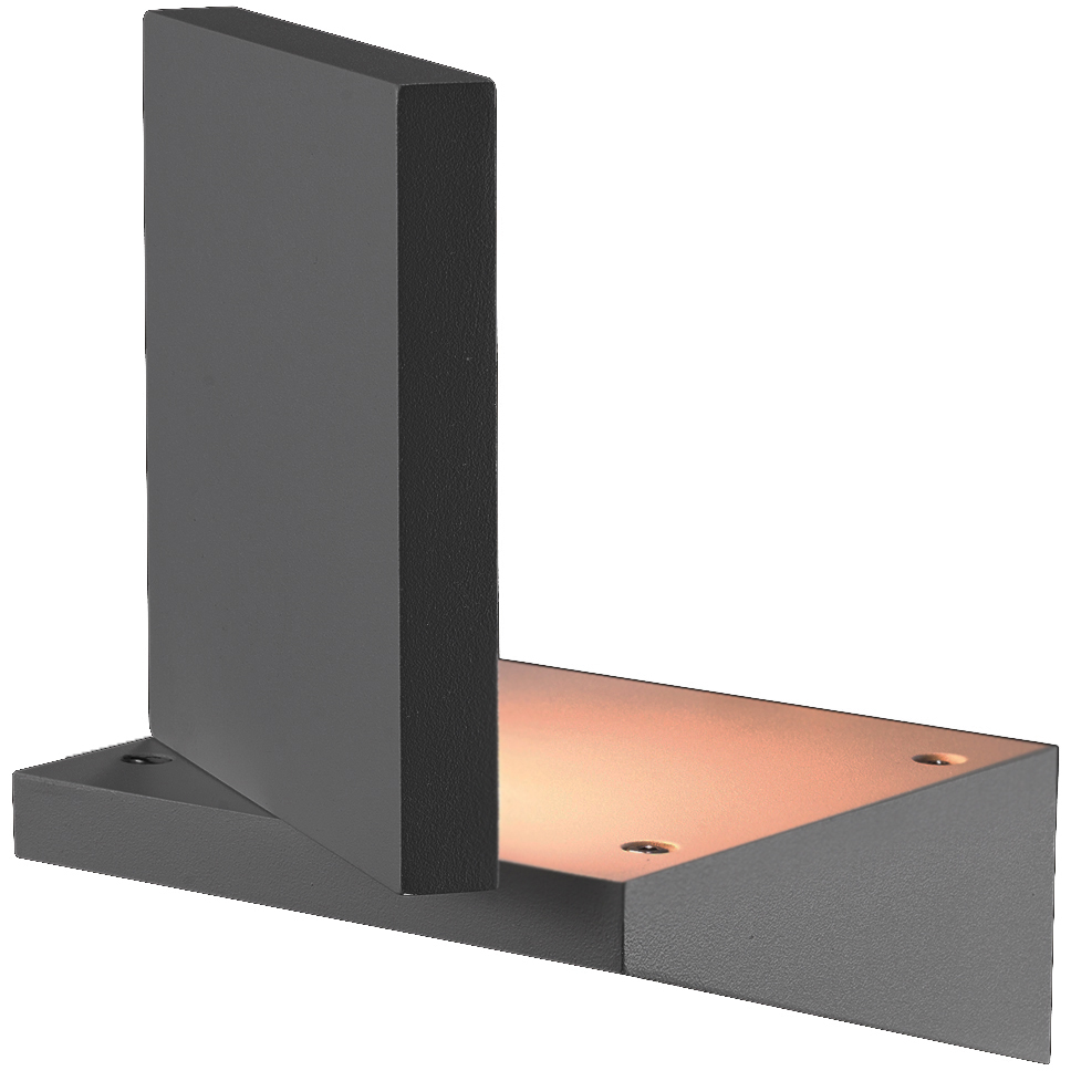Mana LED 7 inch Graphite Grey Outdoor Wall Mount