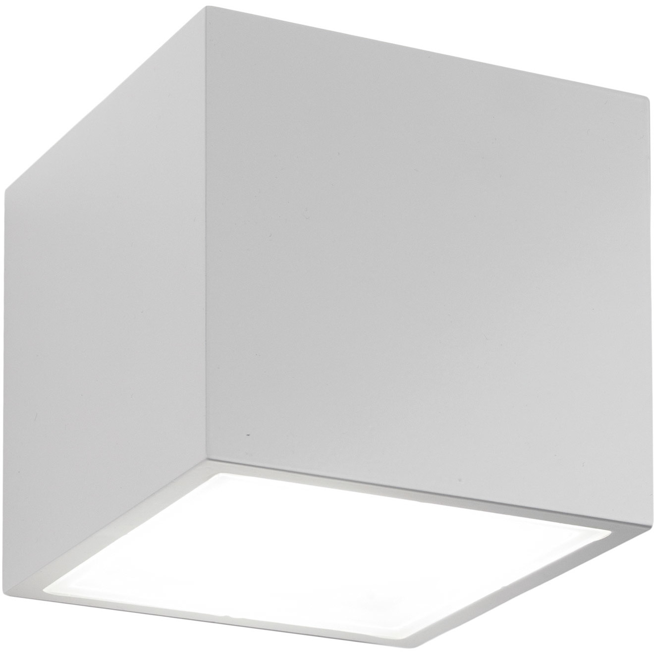 Bloc LED 5.5 inch White Flush Mount Ceiling Light in 2700K