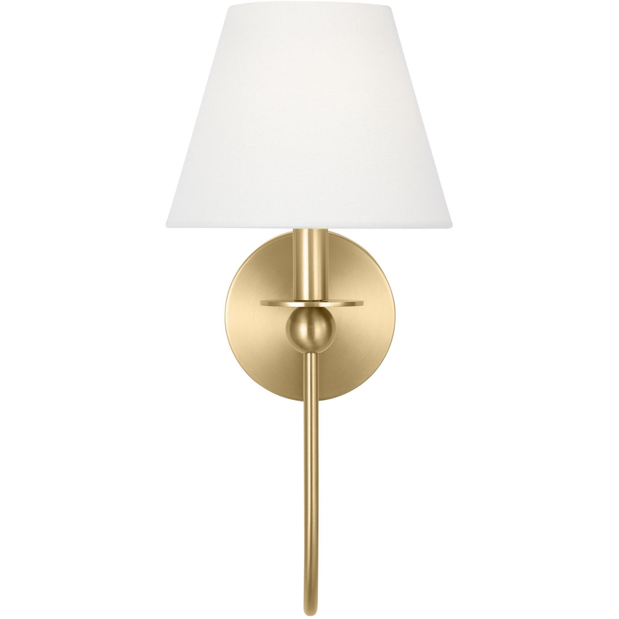 Drew & Jonathan Elsay 1 Light 7 inch Satin Brass Sconce Wall Light, Small