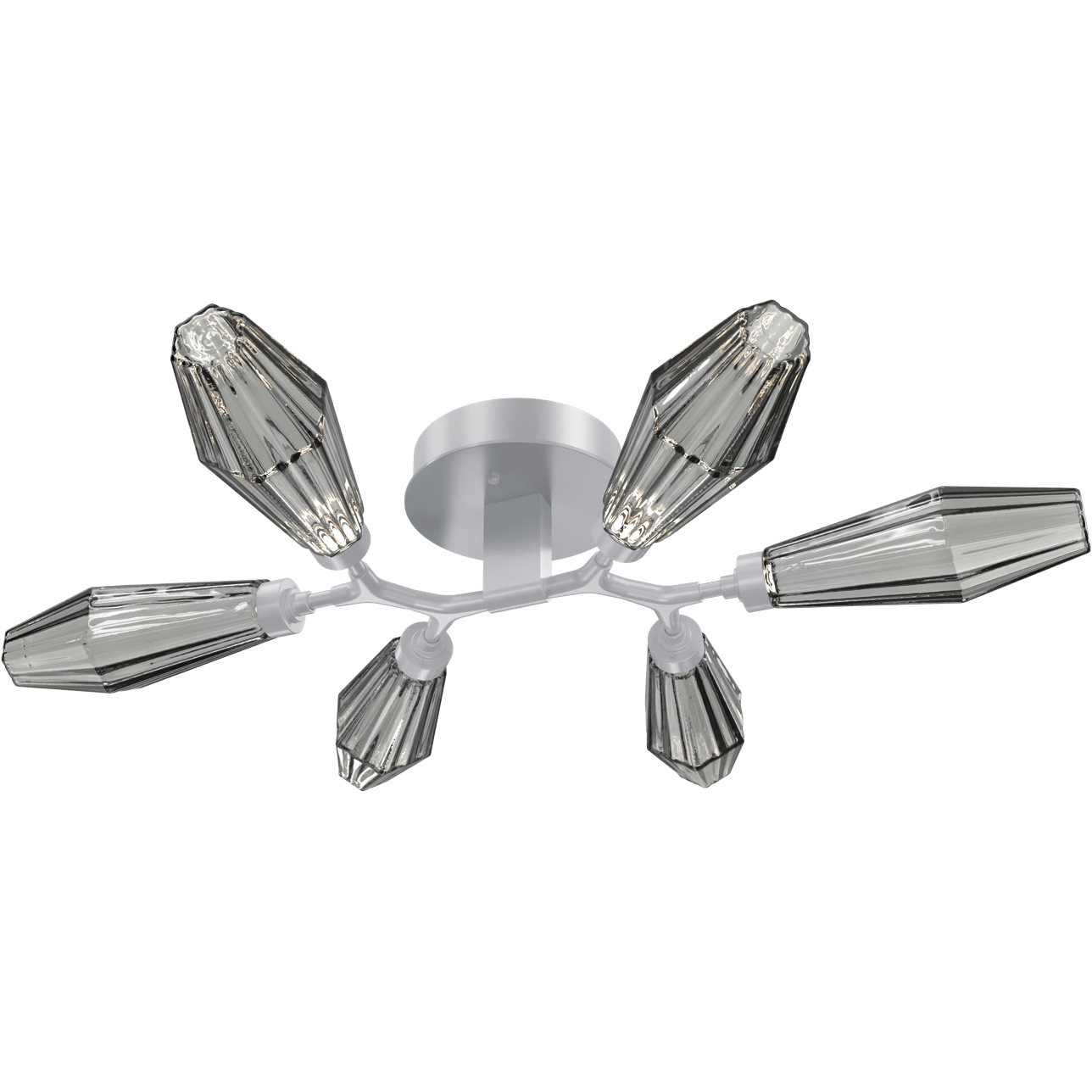 Aalto LED 34.9 inch Classic Silver Flush Mount Ceiling Light in Optic ...