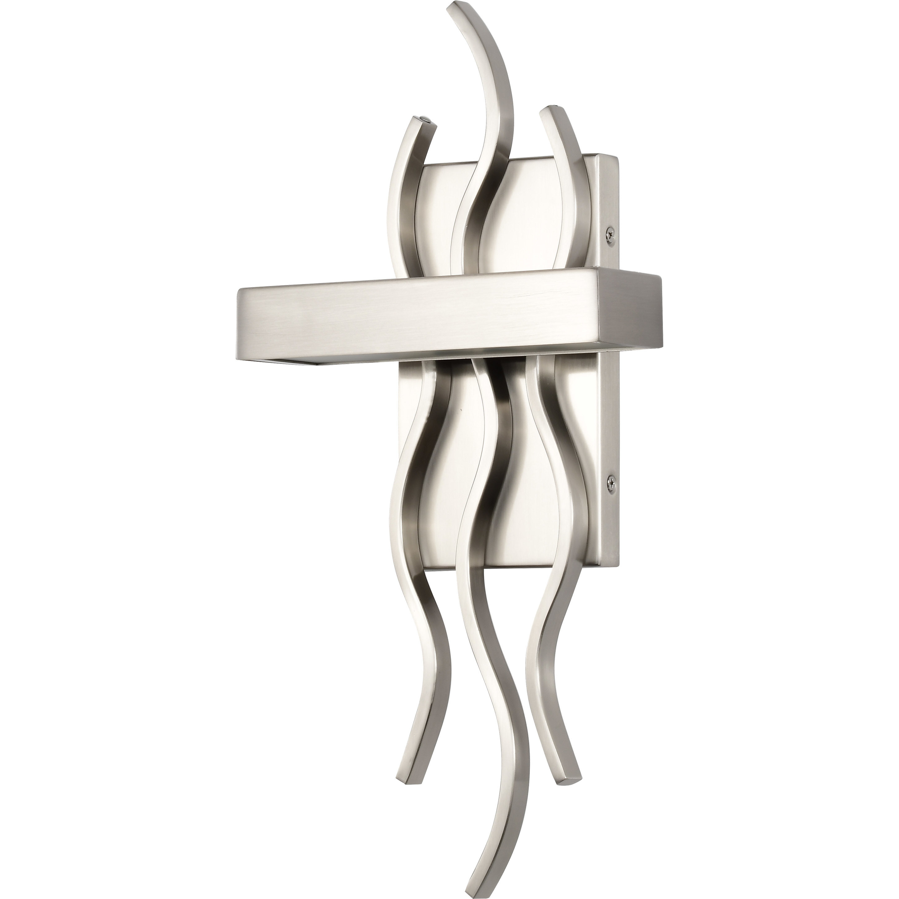 Wave LED 7.88 inch Brushed Nickel ADA Wall Sconce Wall Light