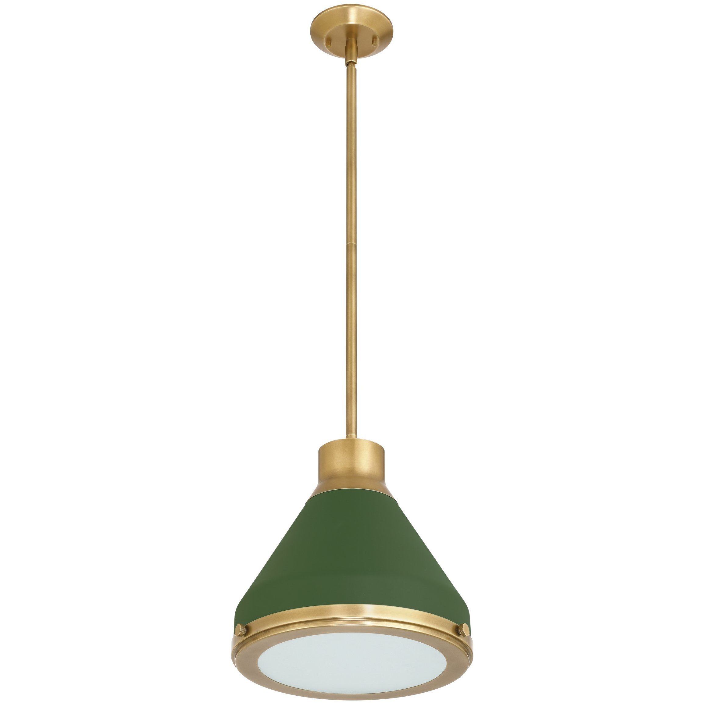 Doyle 1 Light 12.75 inch Natural Brass Pendant Ceiling Light