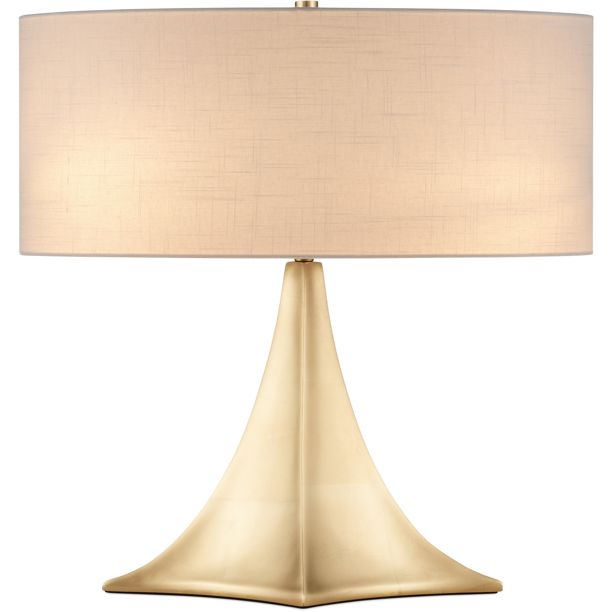 Cassia 25 inch 60 watt Gold Leaf Table Lamp Portable Light