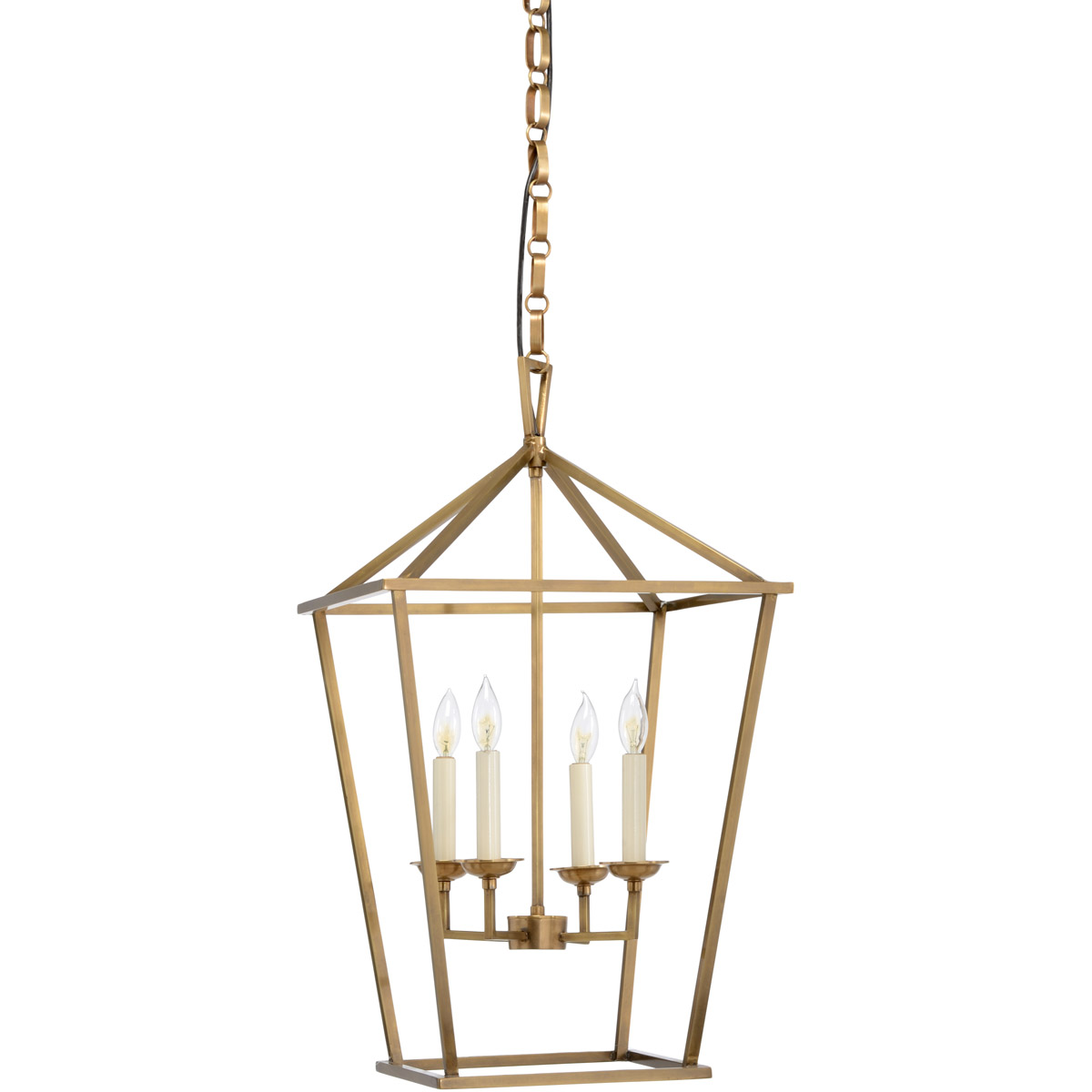 Wildwood 4 Light 17 inch Antique Brass Pendant Ceiling Light