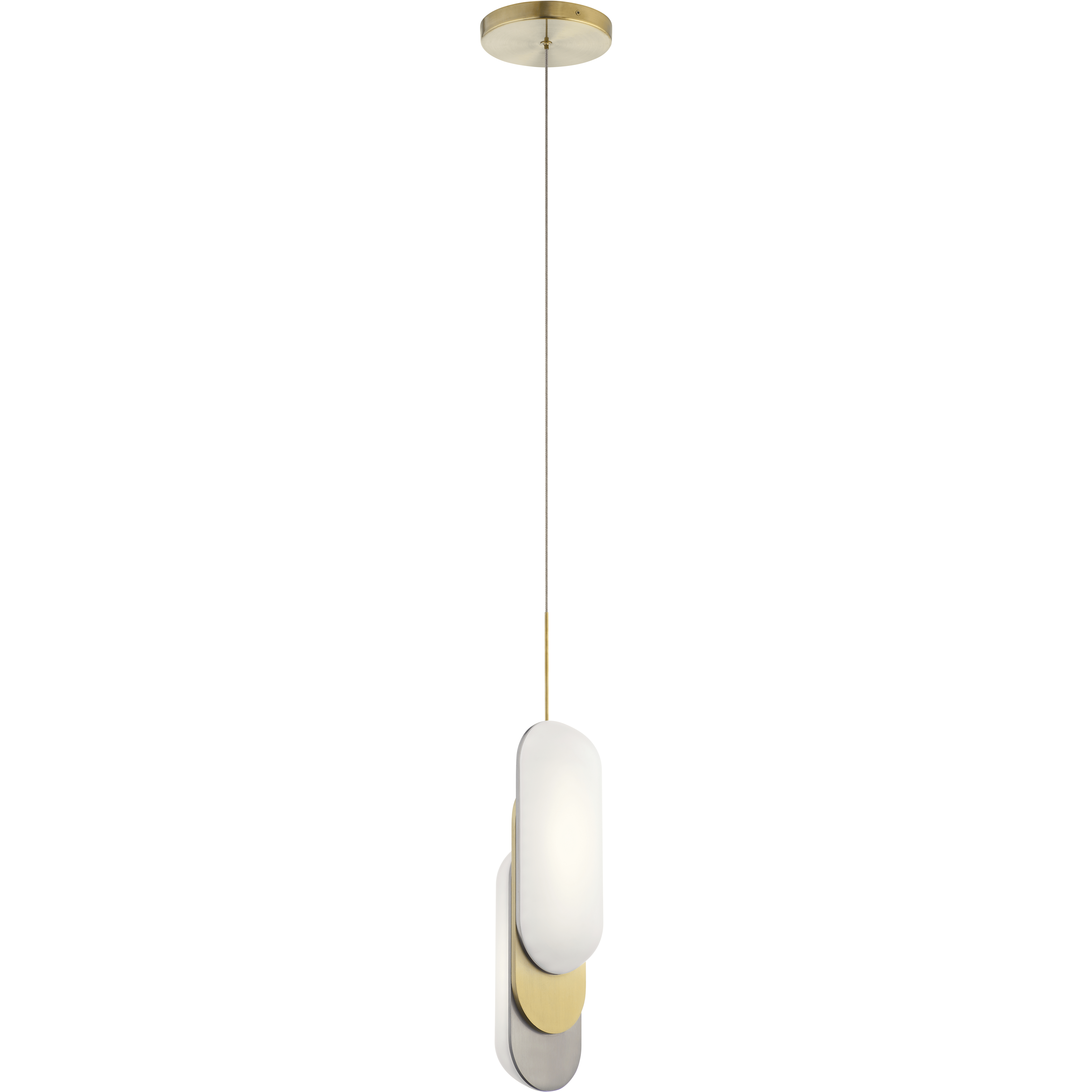 Shima LED 5.25 inch Champagne Gold Pendant Ceiling Light