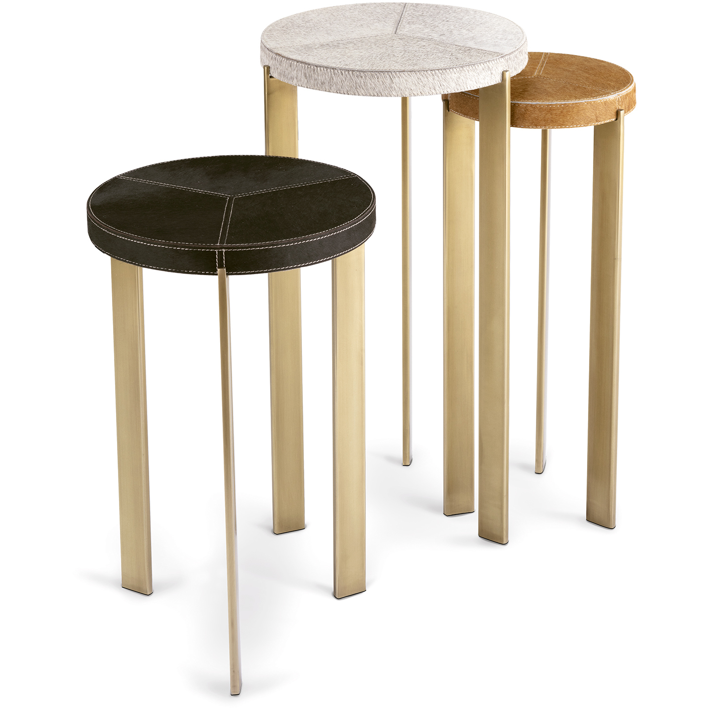 Andres 24 X 12.5 inch Brass Side Table, Mixer Table