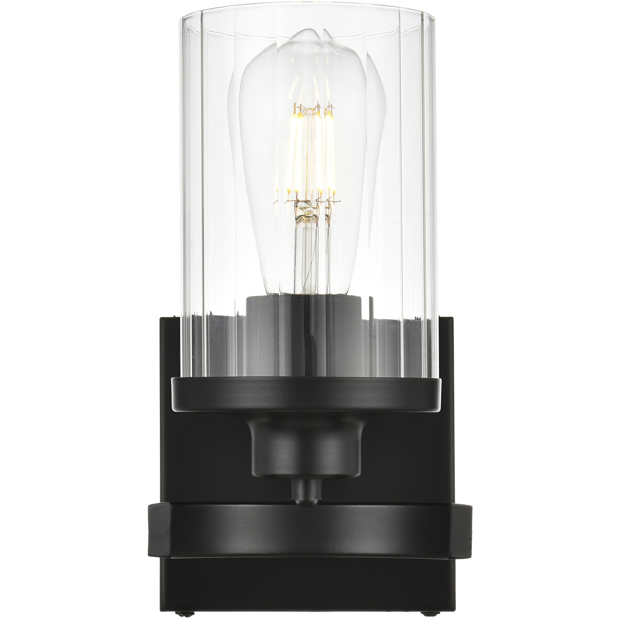 Saanvi 1 Light 5 inch Black Bath Sconce Wall Light