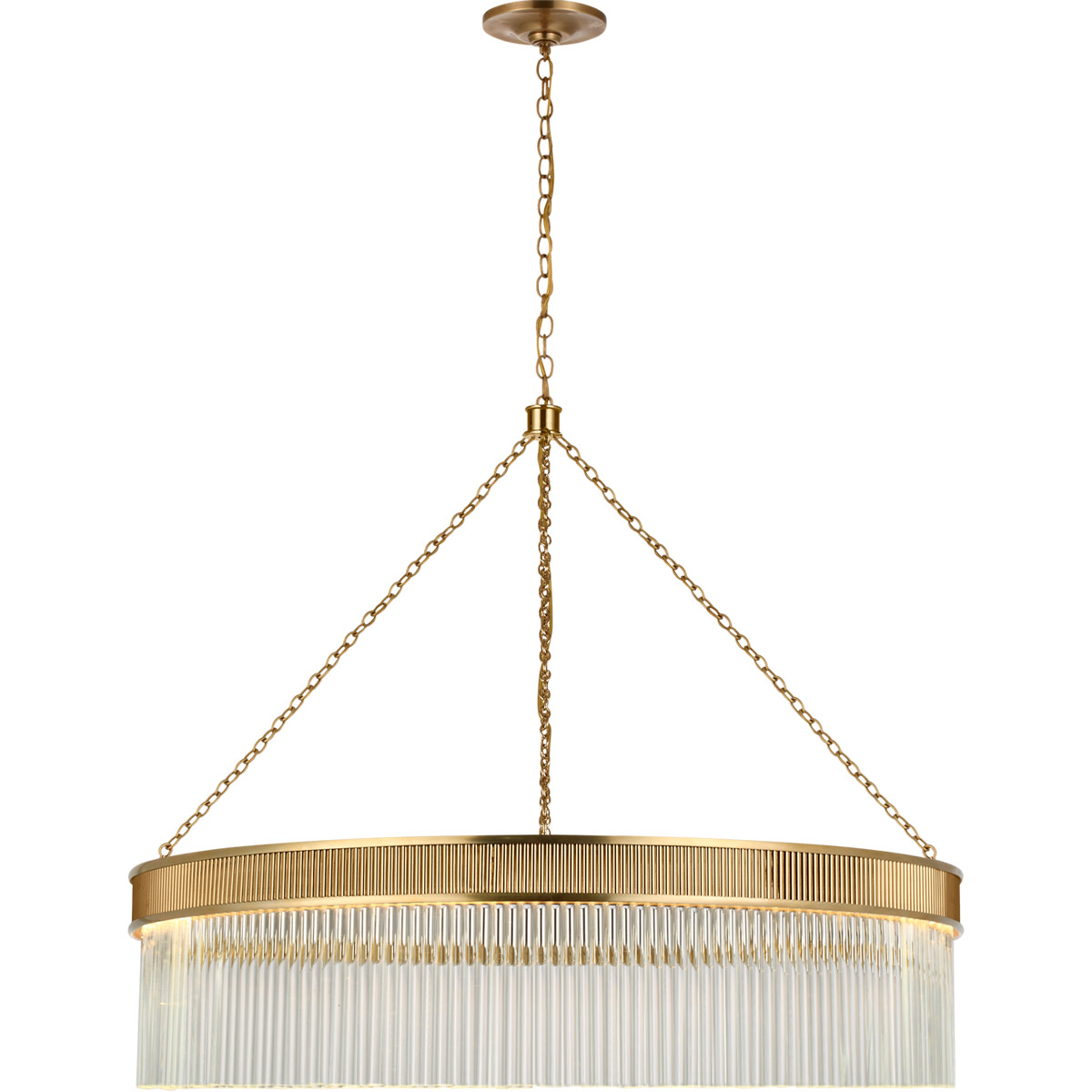 Marie Flanigan Menil LED 34.25 inch Soft Brass Chandelier Ceiling Light,  Large