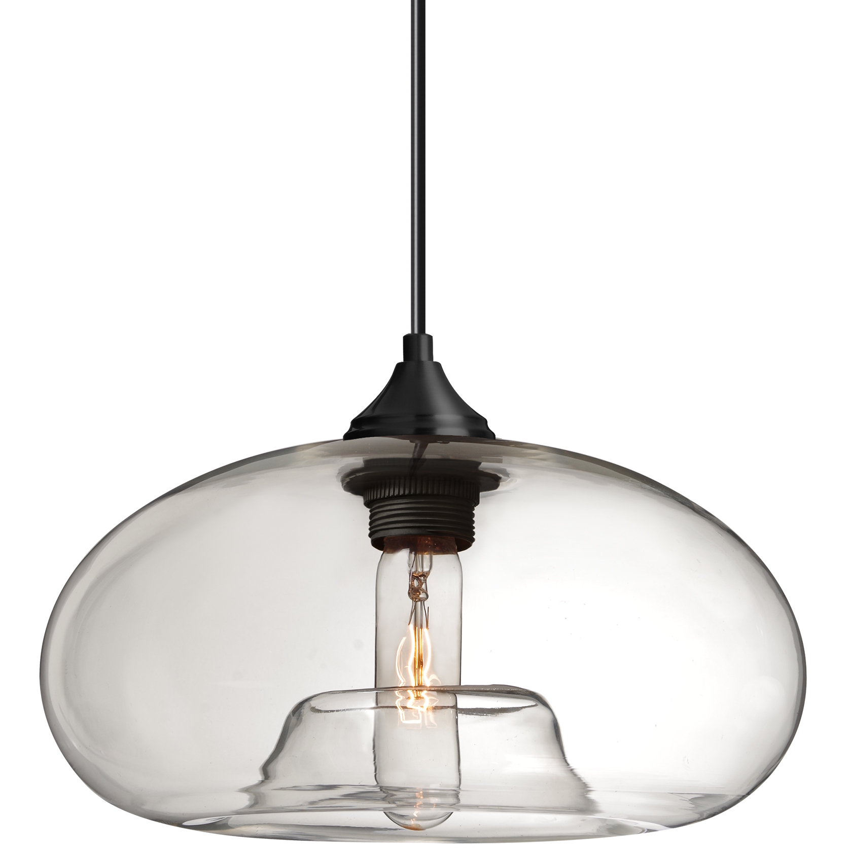 Bana 1 Light Black Cord Pendant Ceiling Light