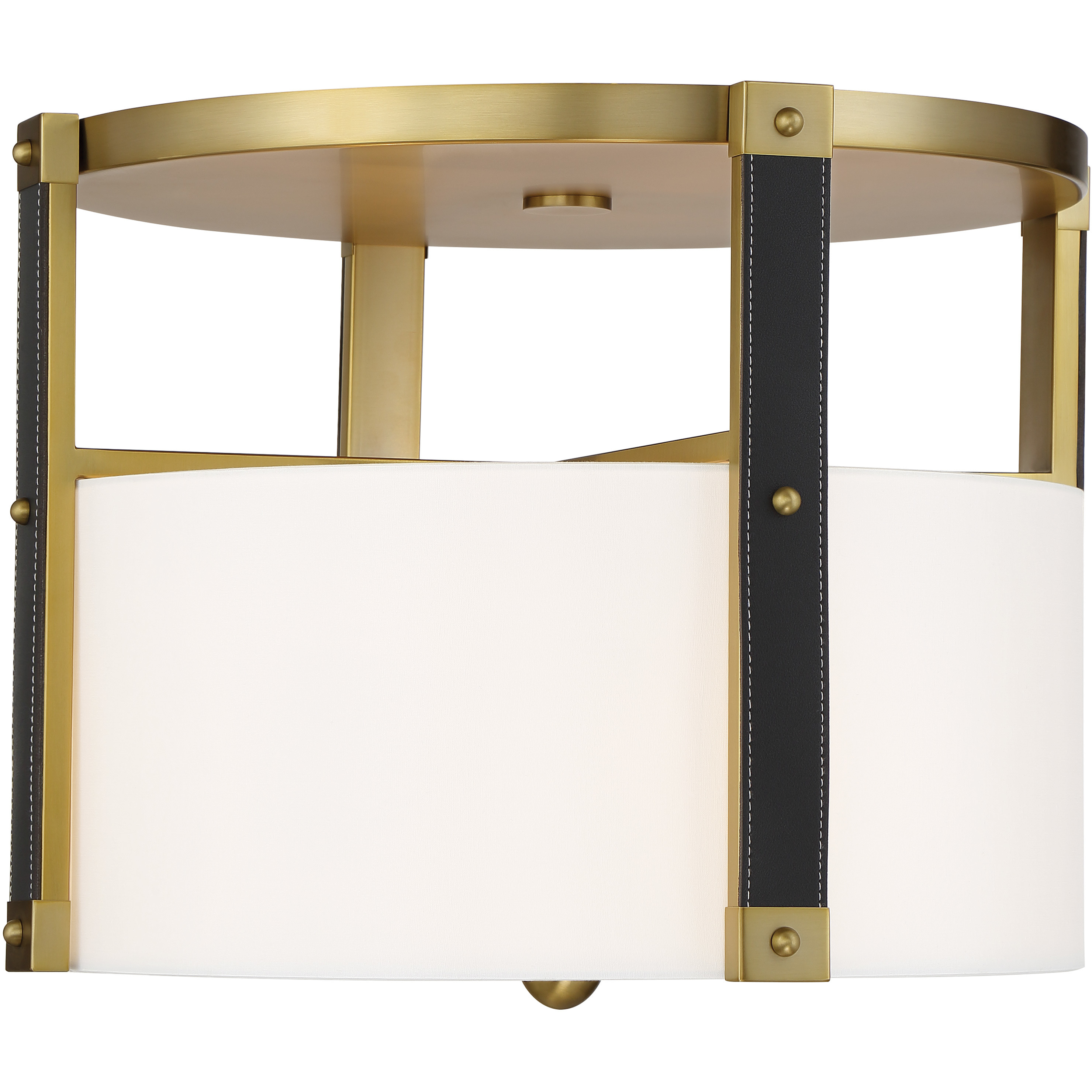 Chelsea 4 Light 20 inch Soft Brass Semi Flush Ceiling Light