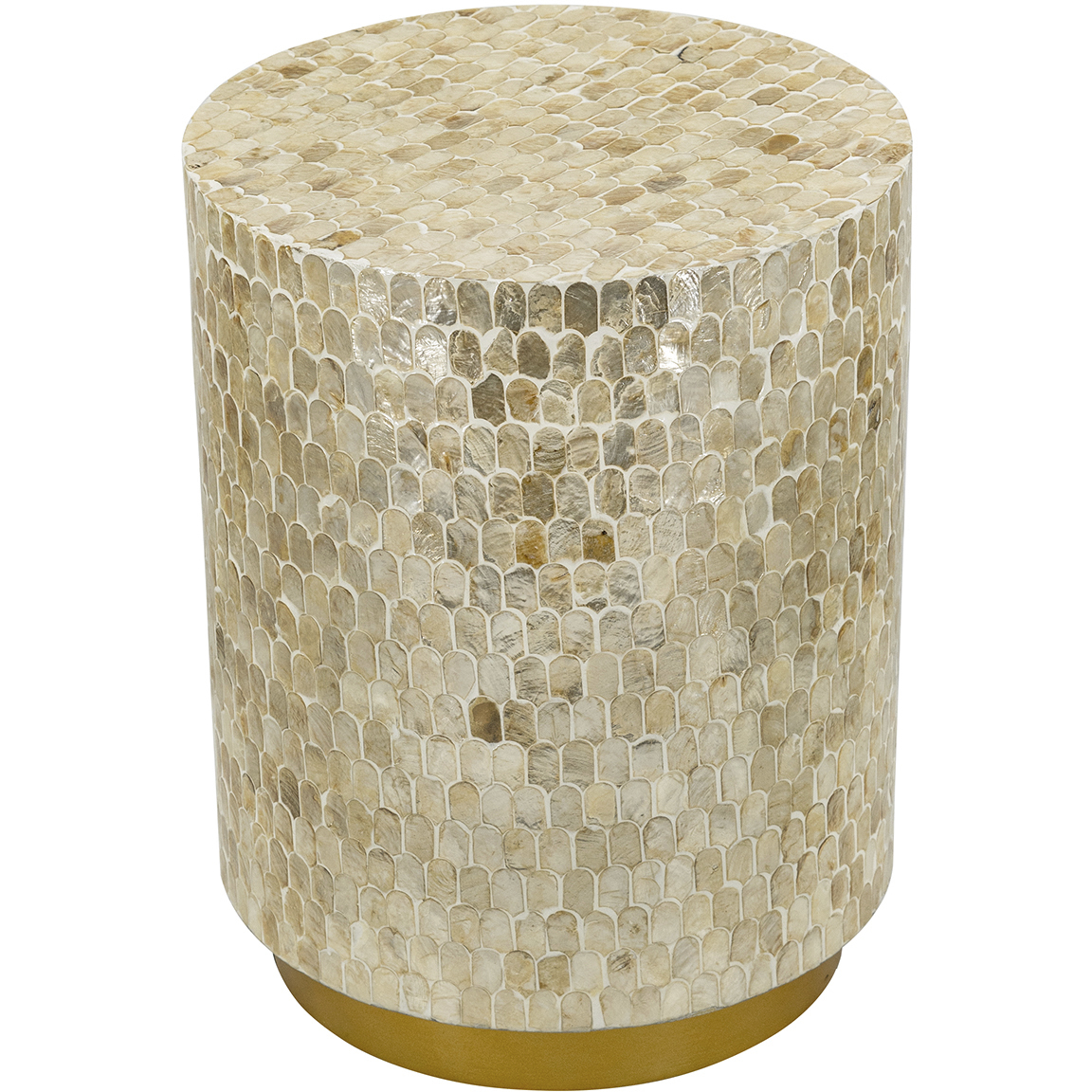 Anita 17.7 inch Gold/Black Accent Stool