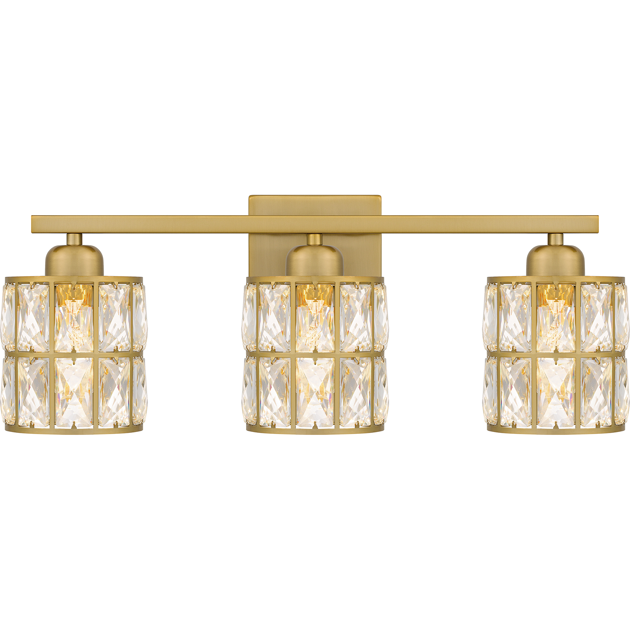 Gibson 3 Light 21.25 inch Aged Brass Bath Light Wall Light, Large