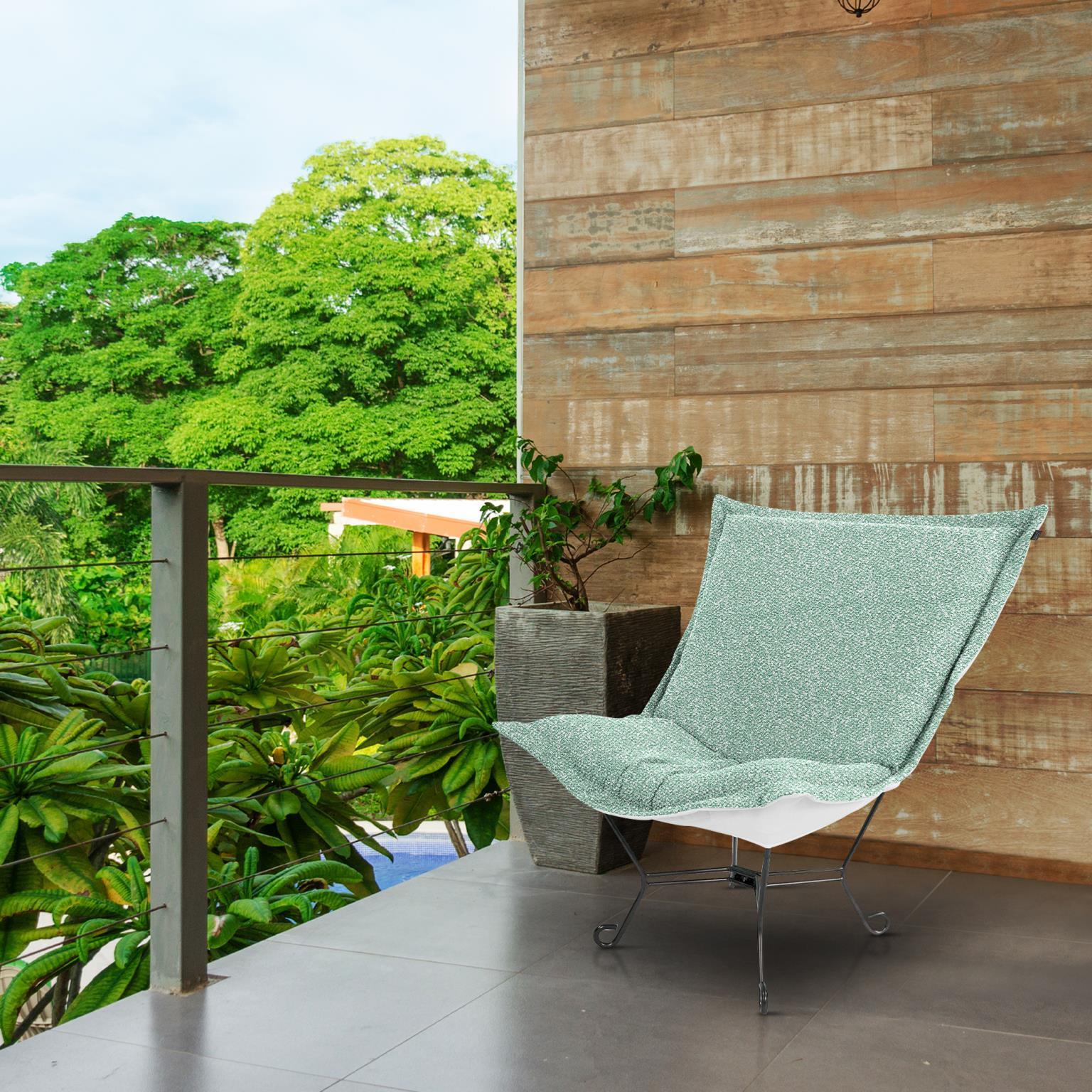 Alicante Breeze Patio Scroll Puff Chair