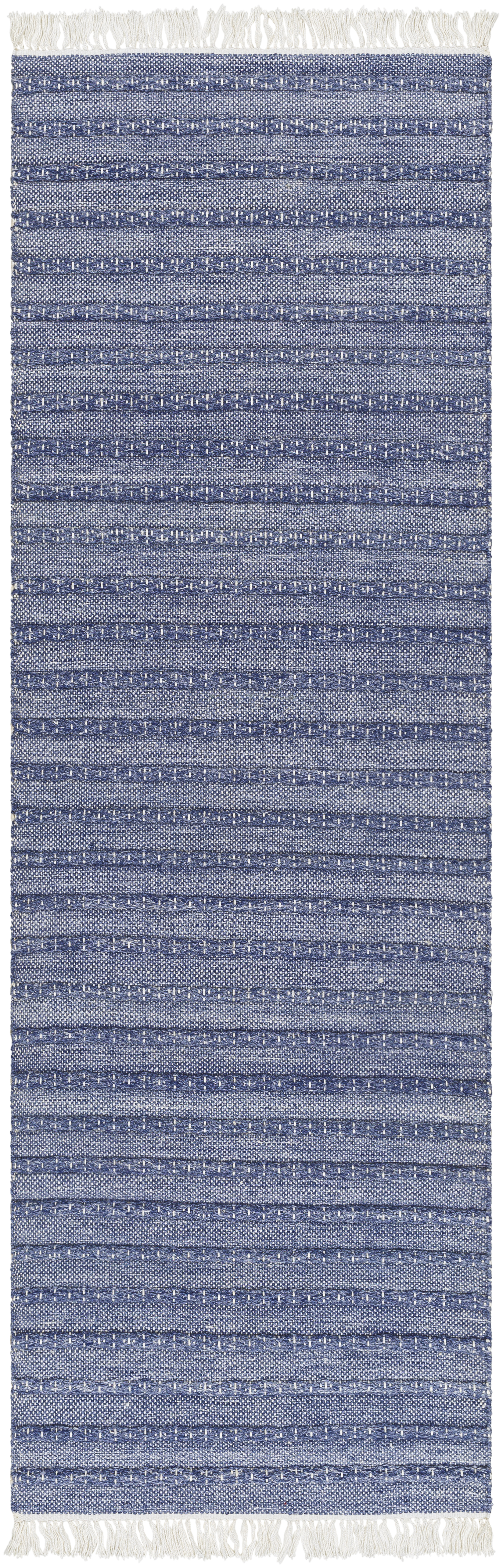Azalea 96 X 30 inch Dark Blue Rug, Runner