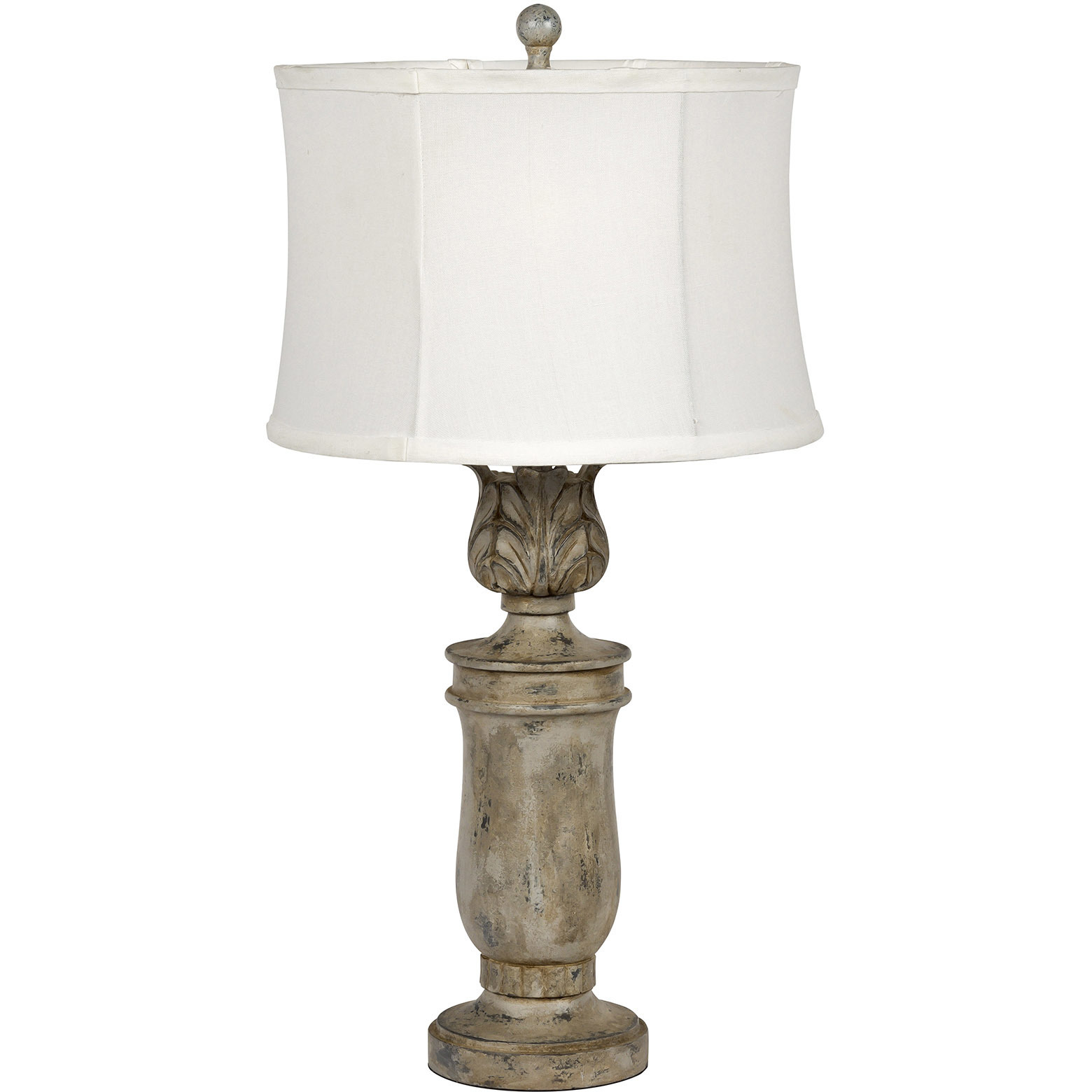 Litex 29 inch 100 watt Cottage Grey Table Lamp Portable Light
