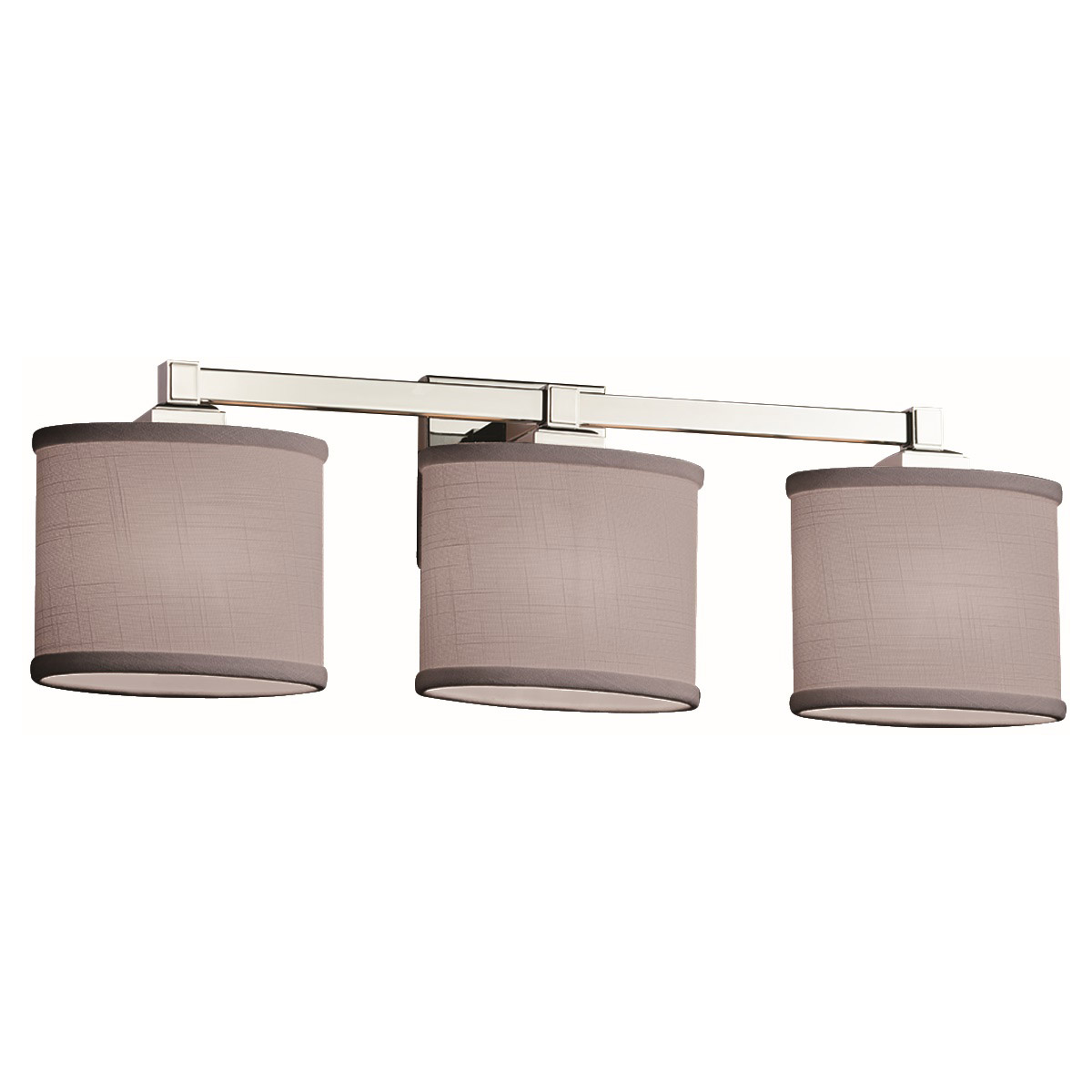 Textile LED 25 inch Polished Chrome Bath Bar Wall Light