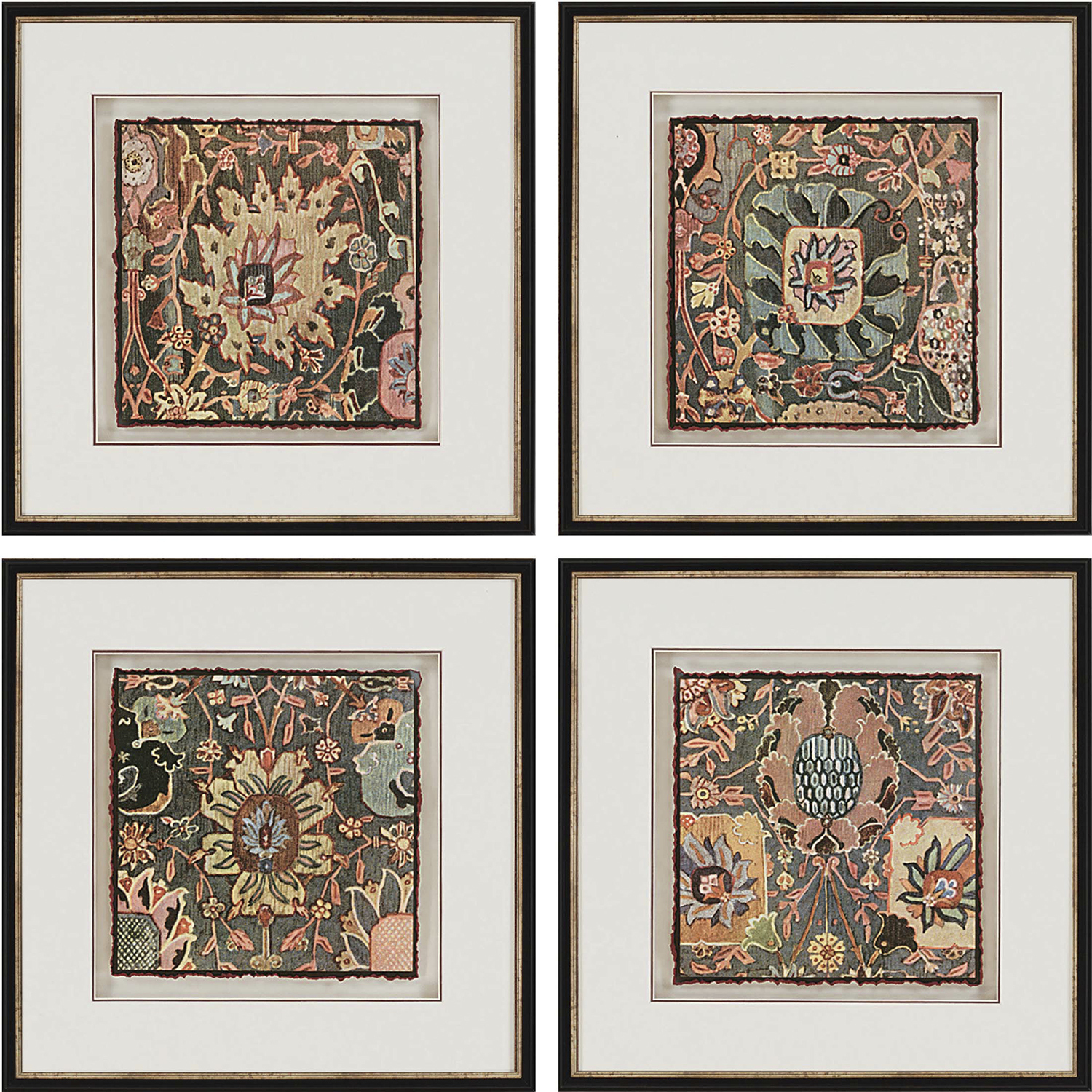 Global Multi and Red and Gray and Brown Framed Art