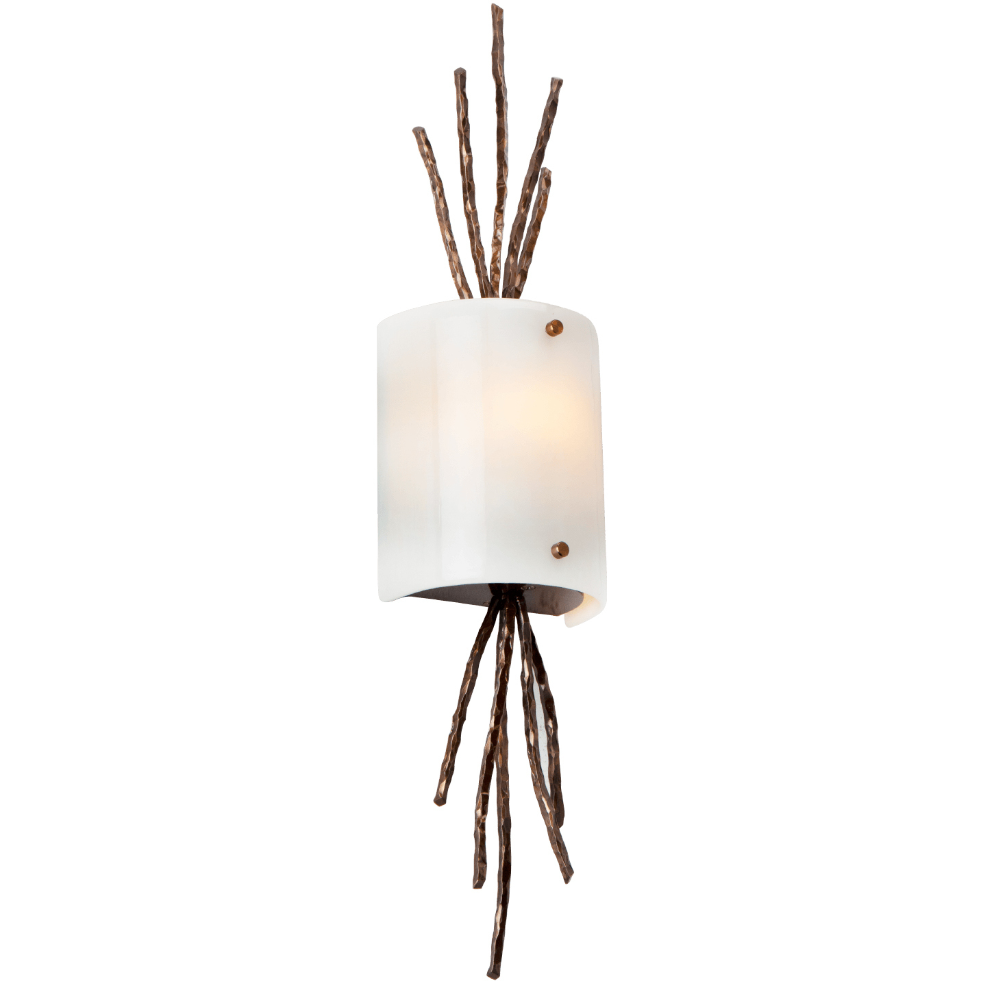 Ironwood 1 Light 5.5 inch Burnished Bronze Cover Sconce Wall Light, Thistle