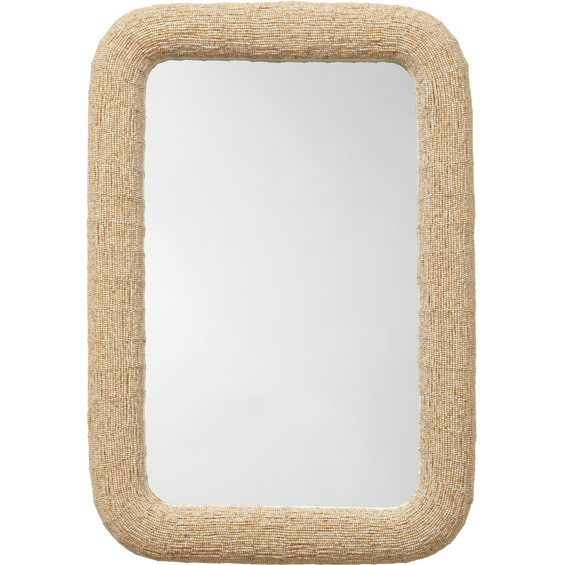 Confetti 38 X 26.25 inch Natural and Bleached and Off-White Mirror, Inline