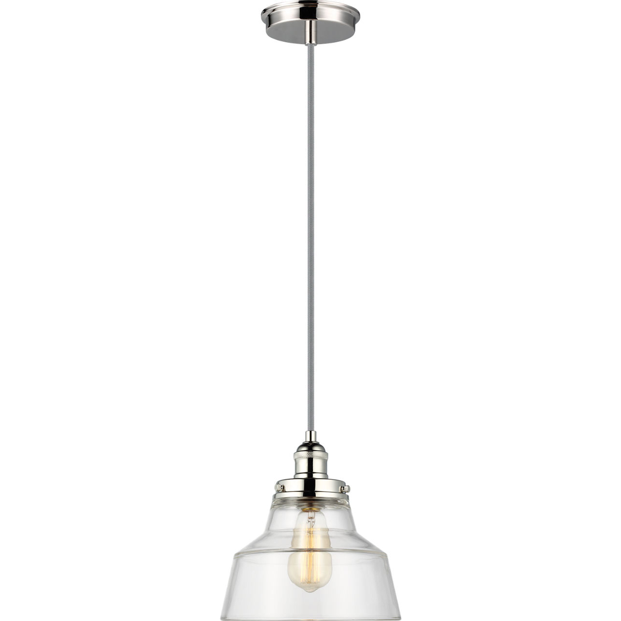 Sean Lavin Baskin 1 Light 10 inch Polished Nickel Pendant Ceiling Light