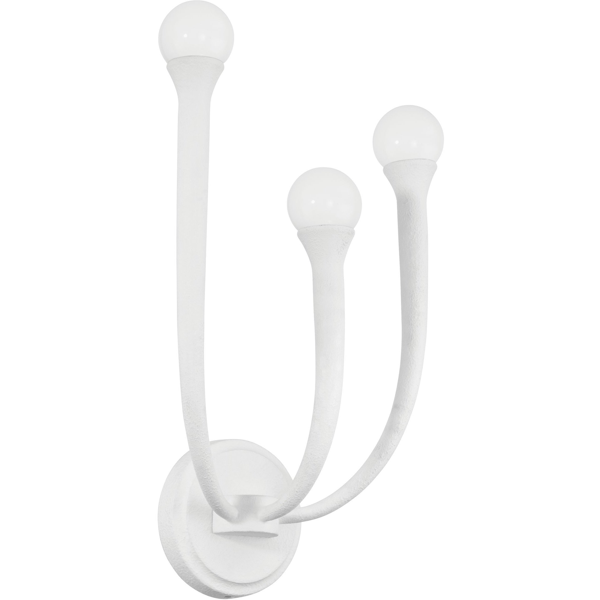 Dahlia LED 7 inch Plaster White Wall Sconce Wall Light