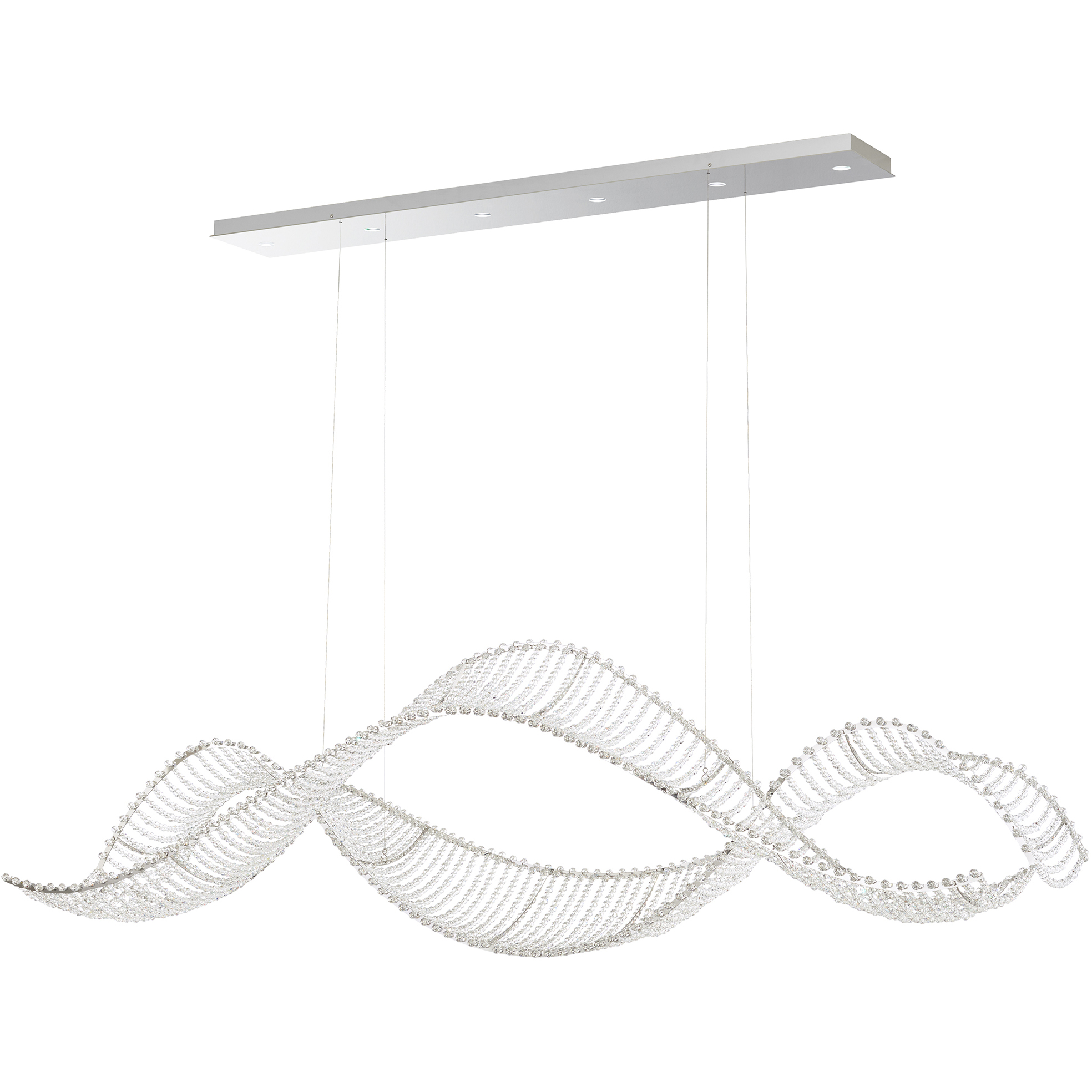 Alon LED 60 inch Stainless Steel Linear Pendant Ceiling Light