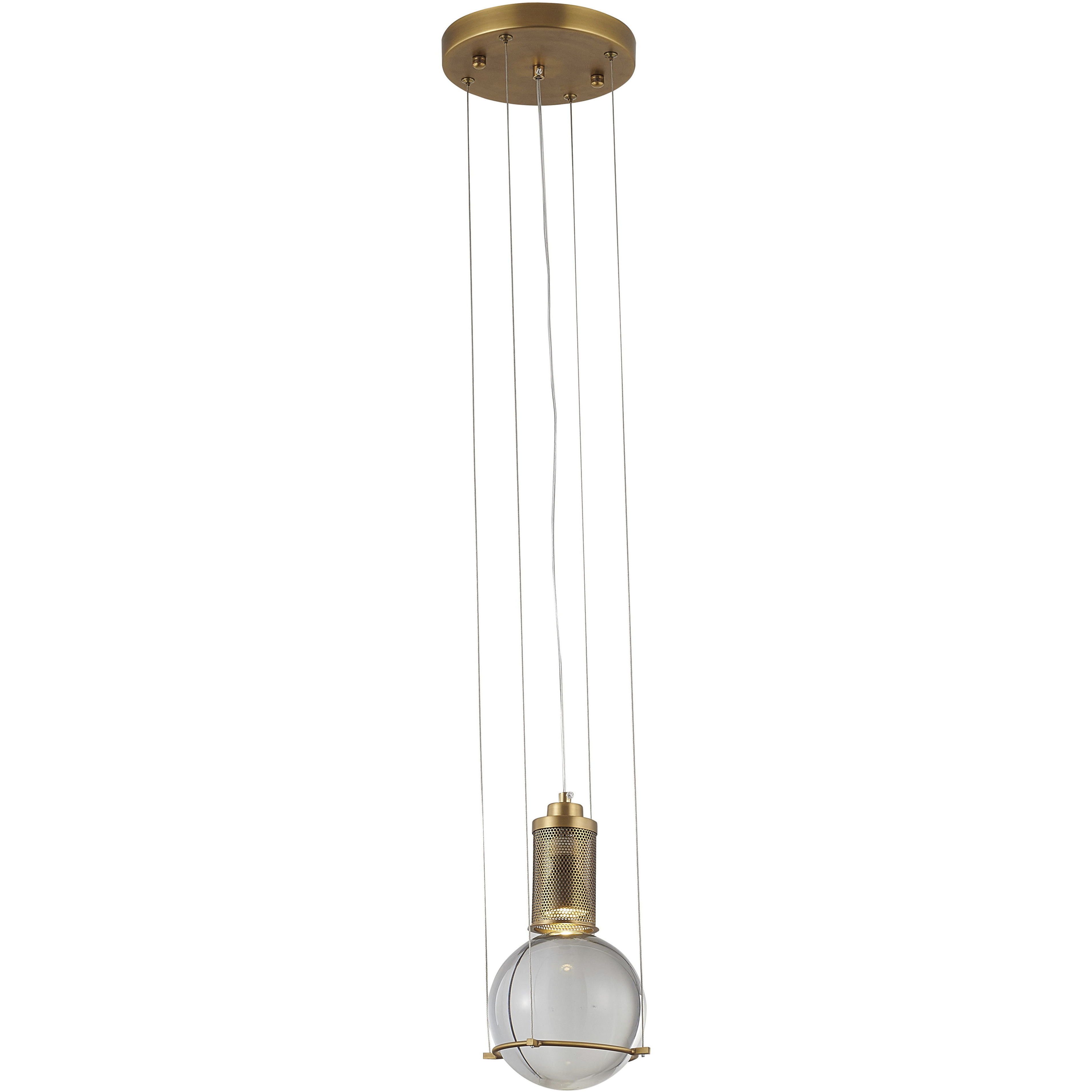 Canada 1 Light 5.7 inch Antique Brass Pendant Ceiling Light